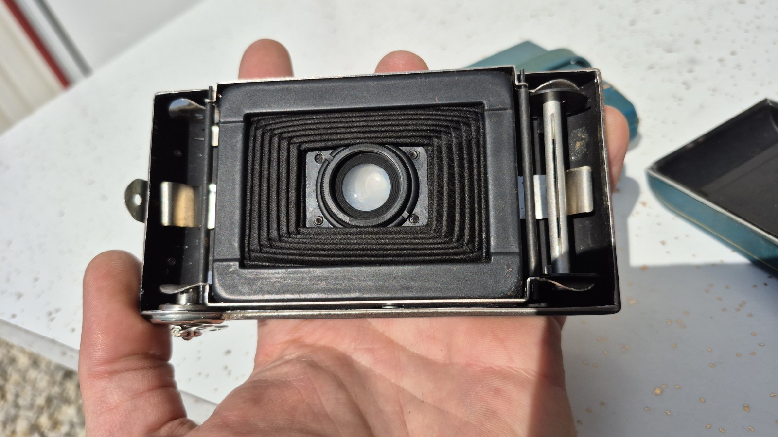 Kodak Eastman Blue Vest Pocket III Folding Bellows Camera