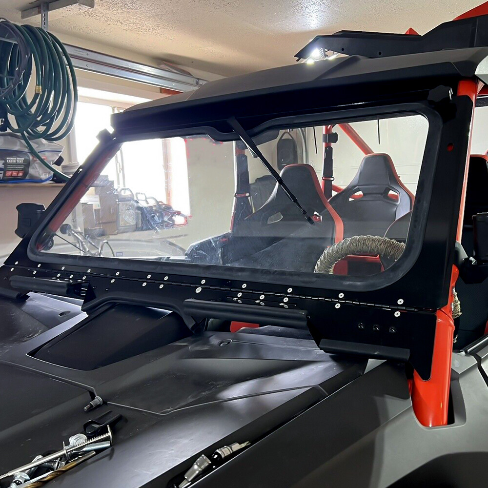 Front Glass Windshield & Aluminum Frame Fit 2019 + Honda Talon 1000R 1000X
