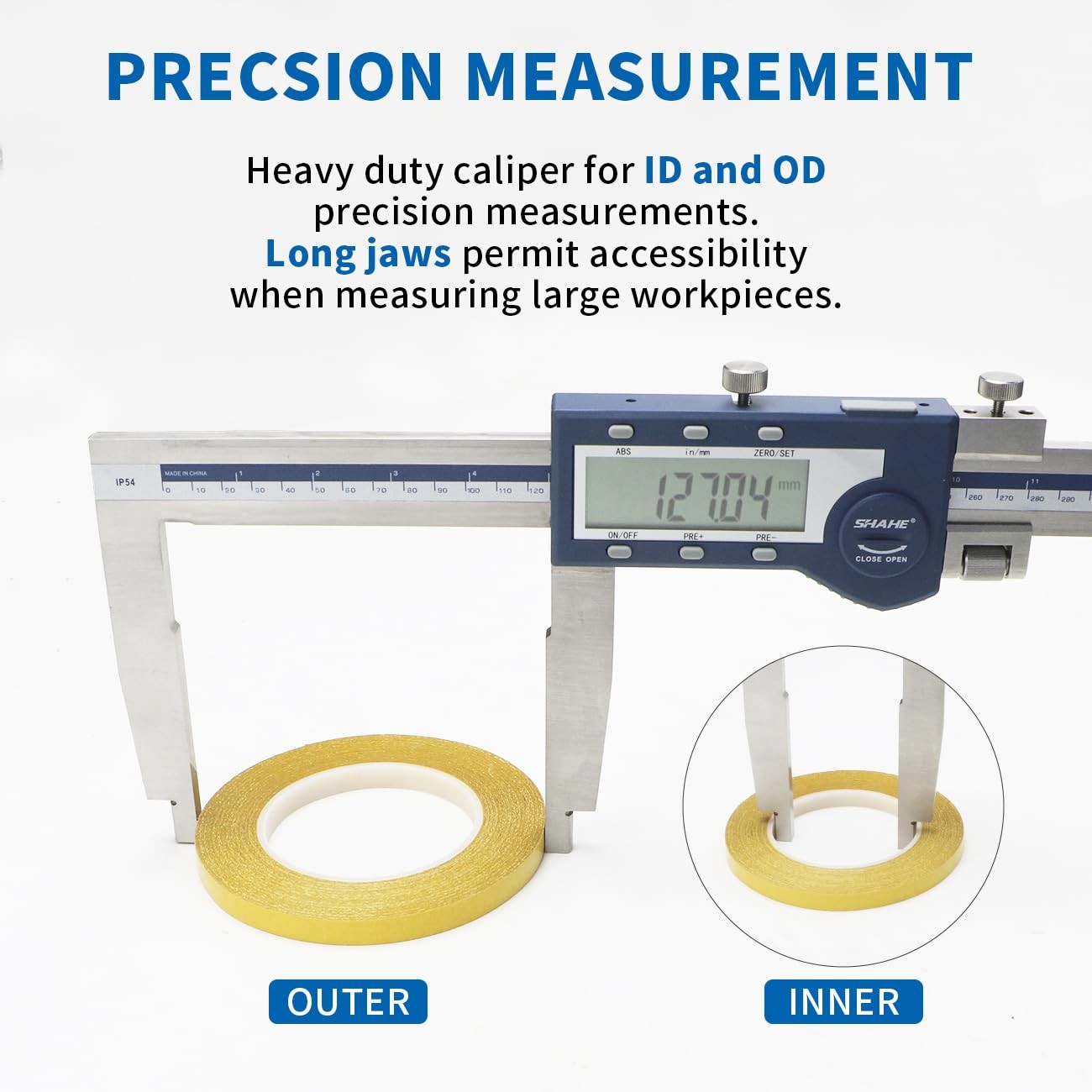 40''1000mm Electronic Digital Caliper Ruler Heavy Duty Long Jaw Digital Caliper