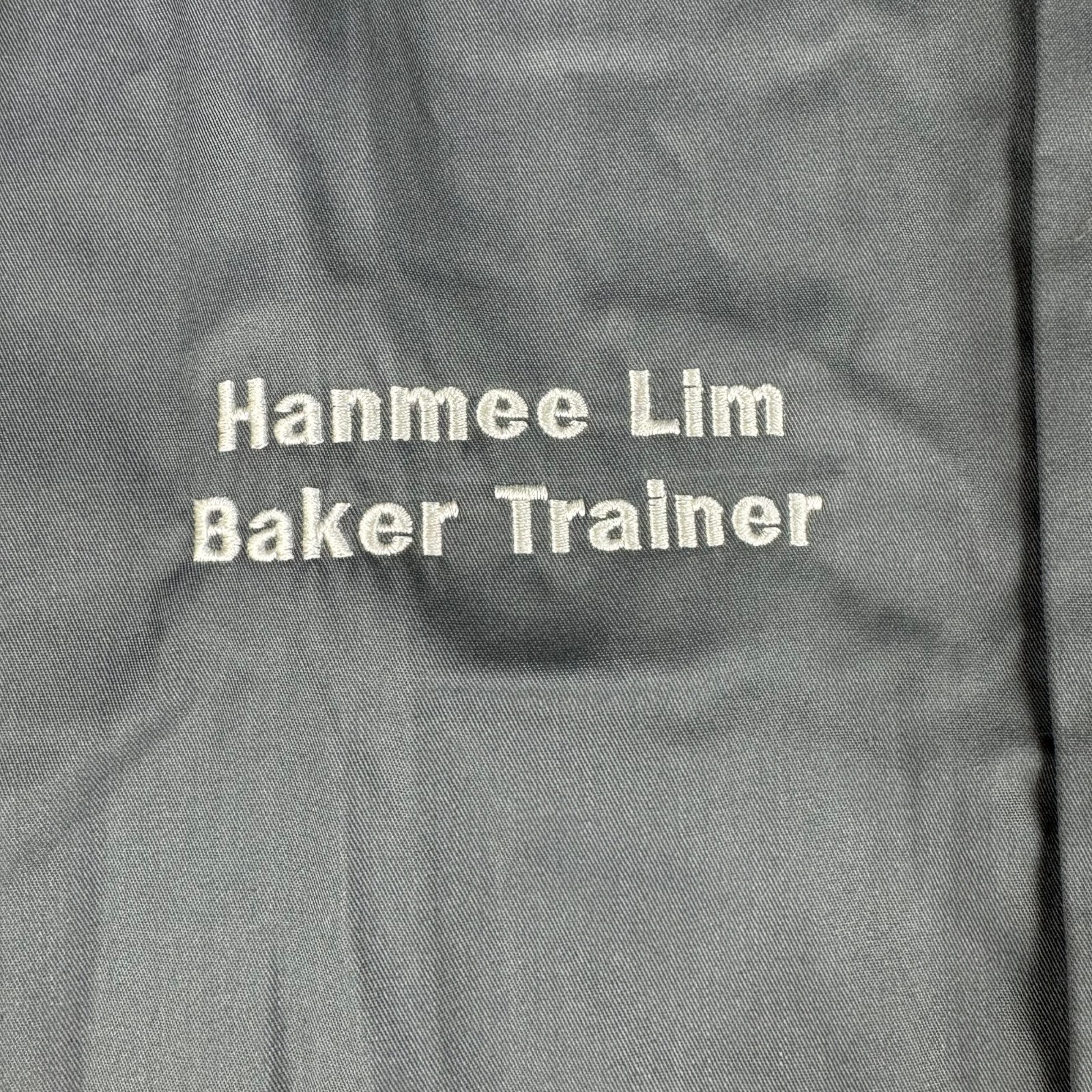 Chef Works Panera Bread Men's Large Gray Button Up Work Shirt