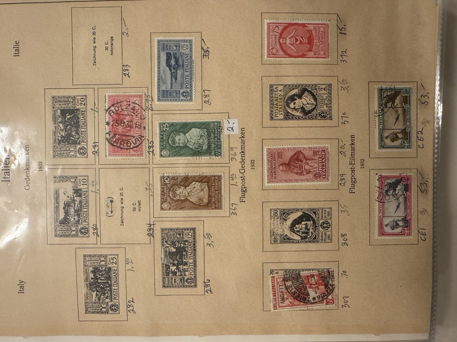 Italy Stamp Collection 2000+ Stamps Italy, Italian Themed, BV $10k+