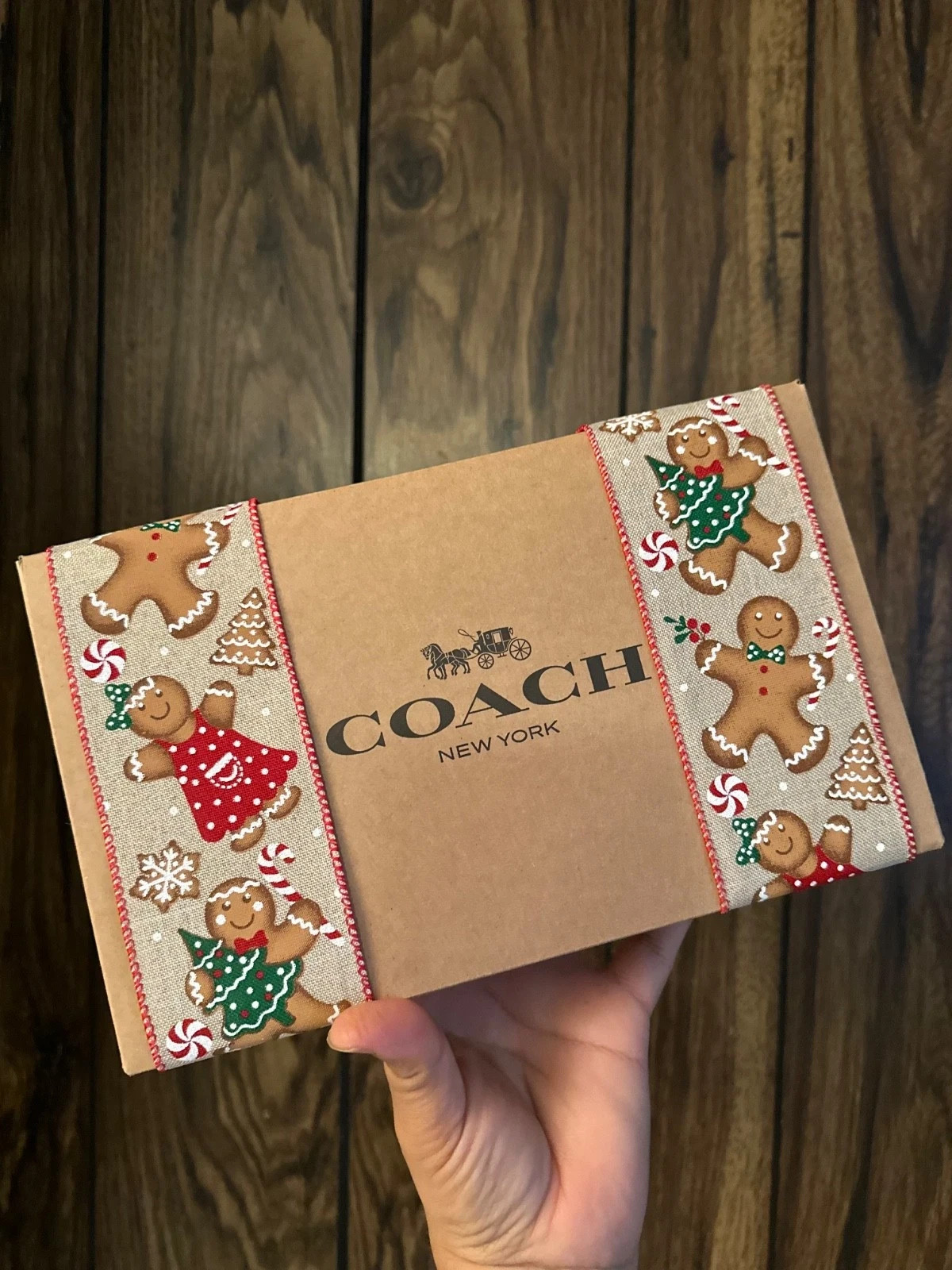 BN Coach Authentic Gift Box Brown Collapsible Flattened medium size 10x6x 2.5