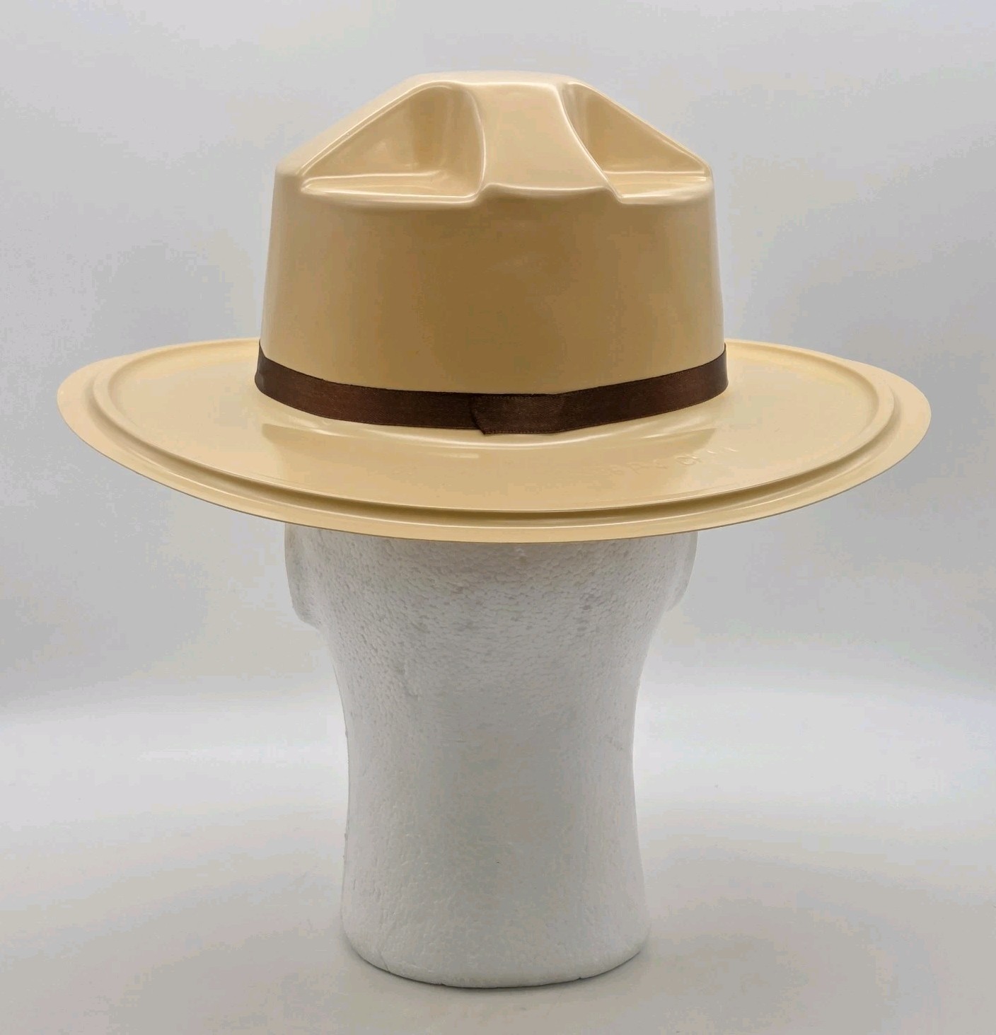 Smokey The Bear Plastic Hat Park Ranger Halloween Costume VTG