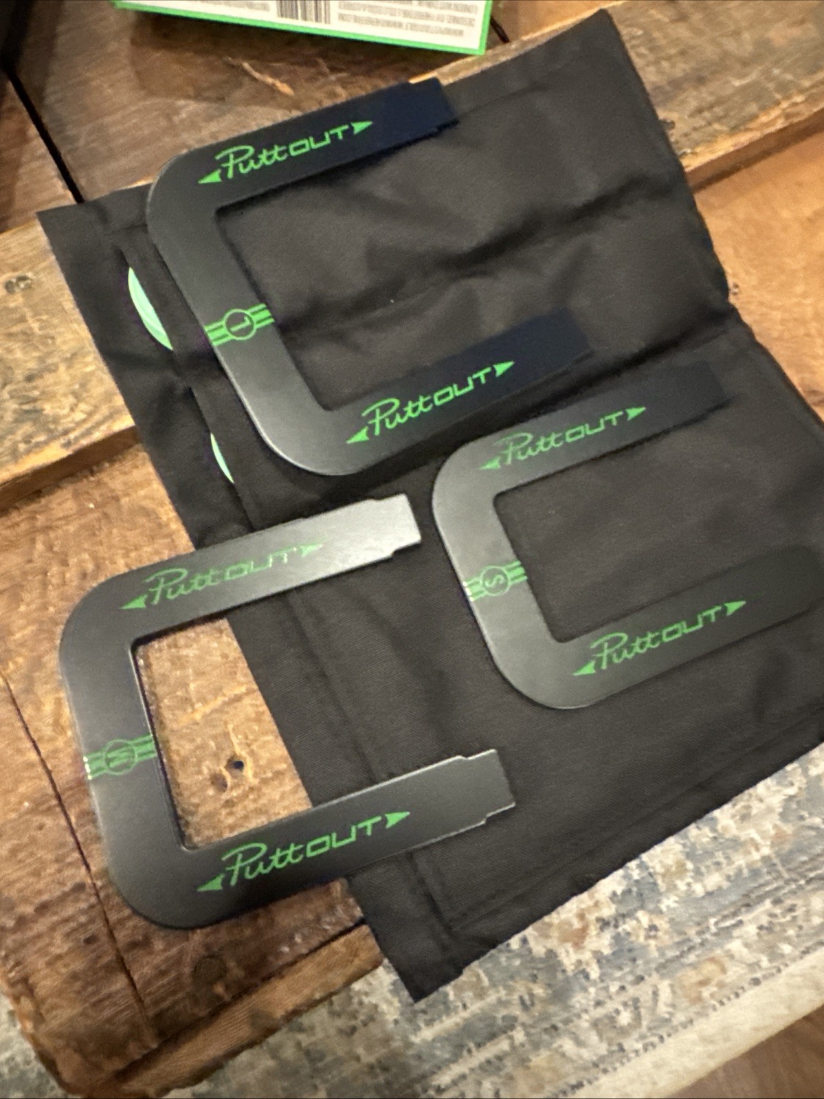 PuttOUT Golf Pro Putting Gates Black/Green Putting Aids Brand NEW