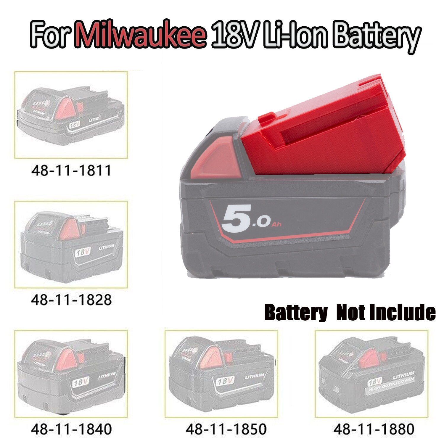 Adapter For Milwaukee 18V Li-Ion Battery To Fits On 12" 16" Stacyc Bikes