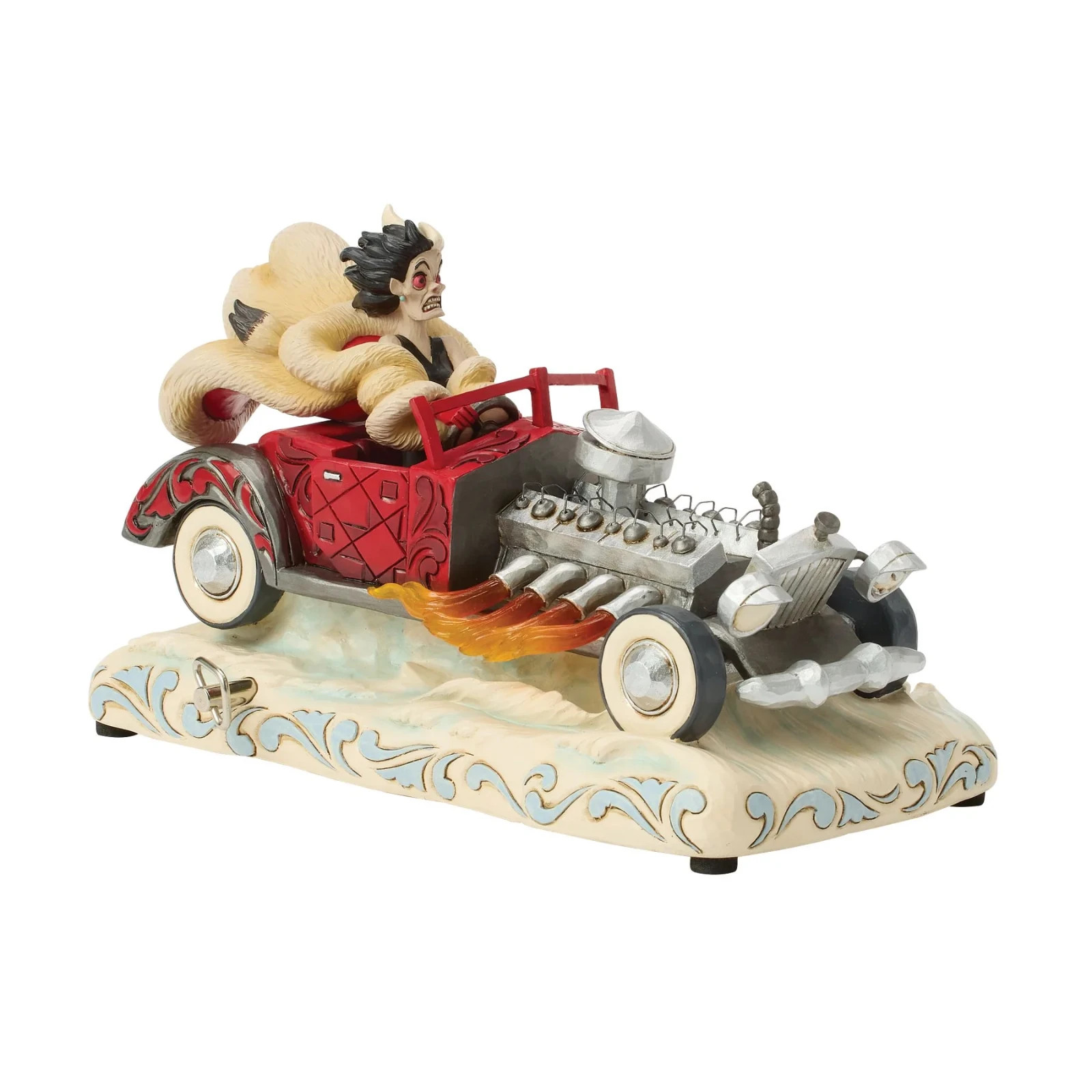 Jim Shore Disney CRUELLA CAR SCENE MUSICAL FIGURINE-DRIVING DE VIL-ISHLY 6016903