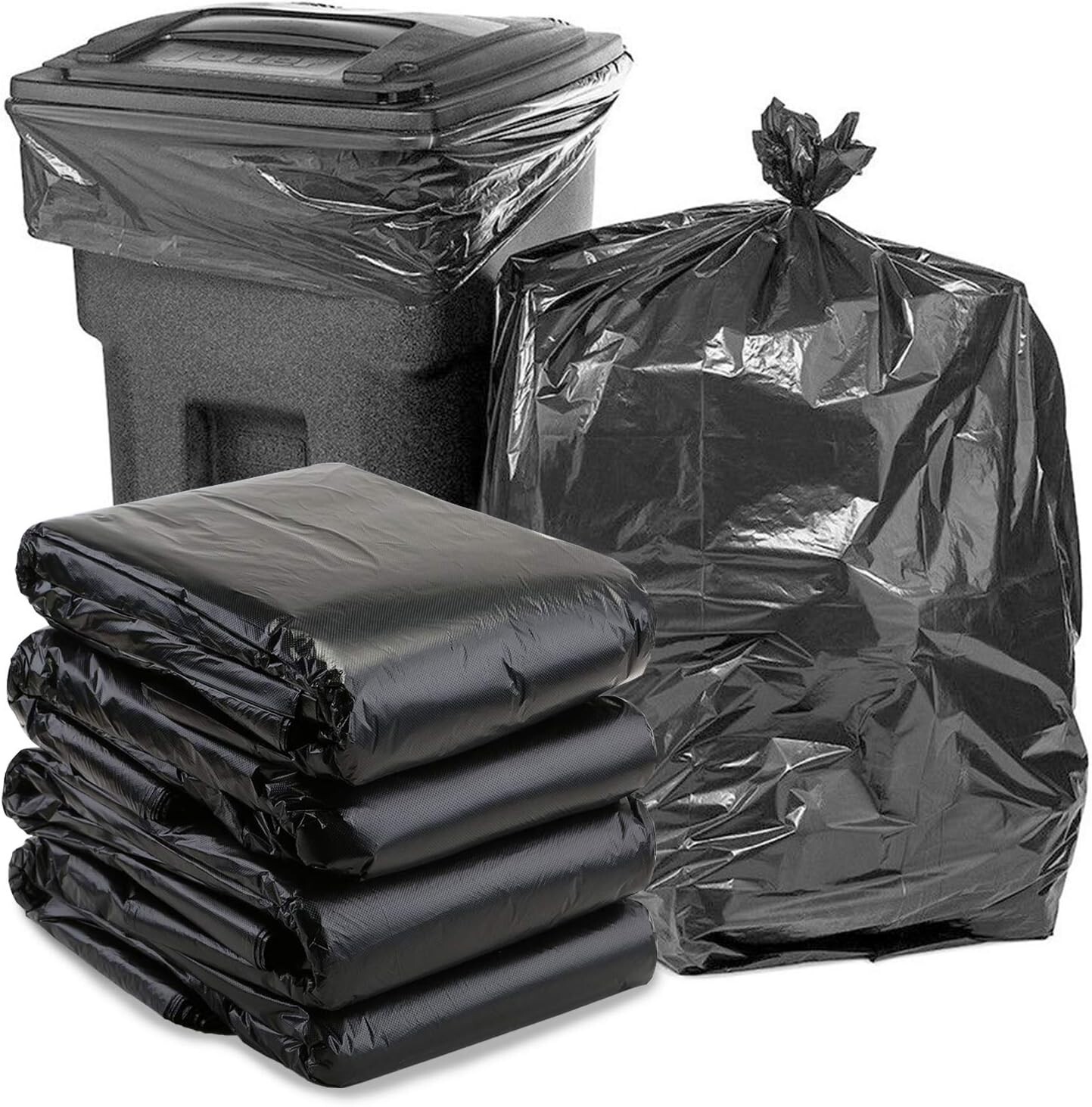 Large 55-60 Gallons Contractor Trash Bags 2MIL 38*56 inch heavy duty plastic bag