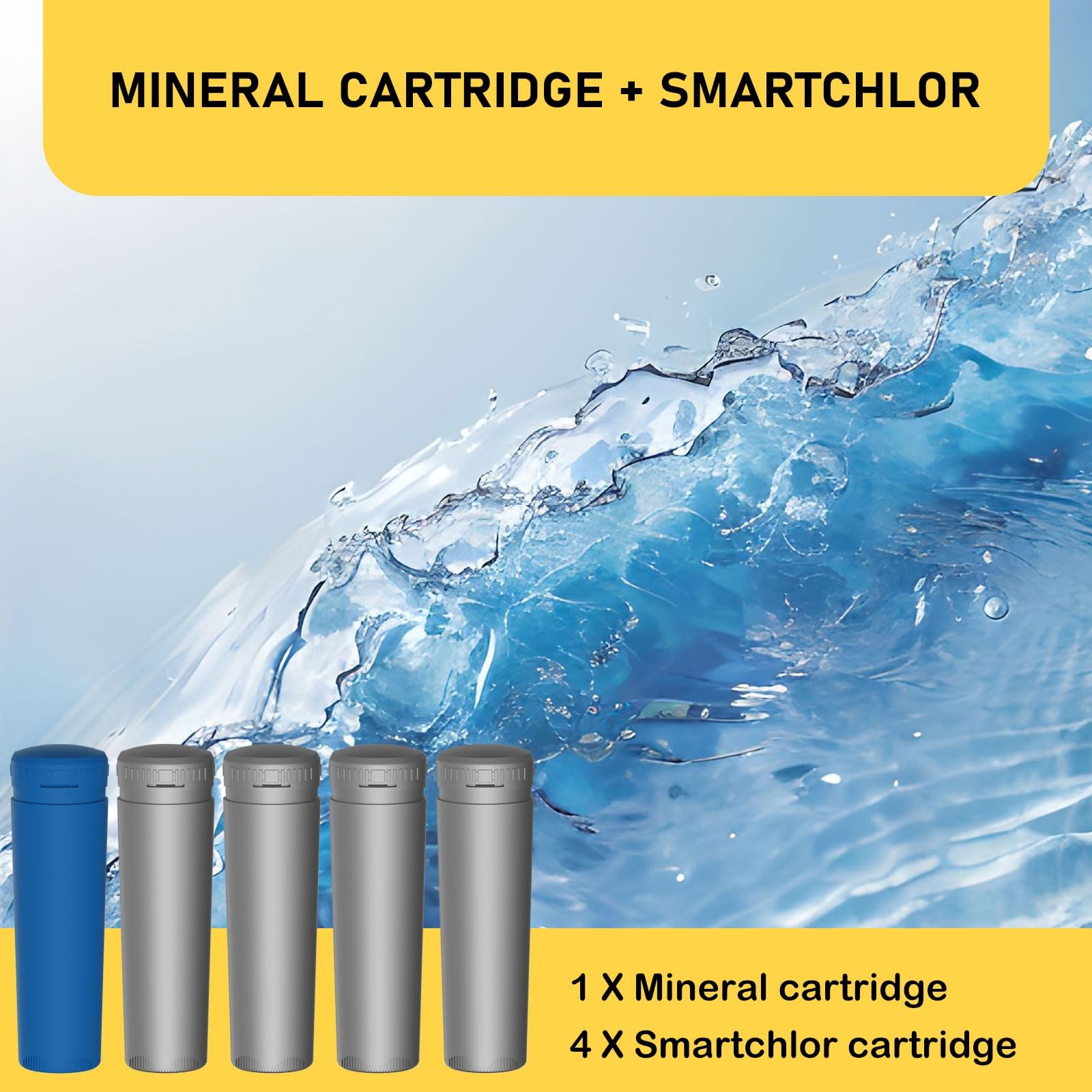 Cartridge + SmartChlor Cartridges for Frog Ease Spas 1+4 inLine