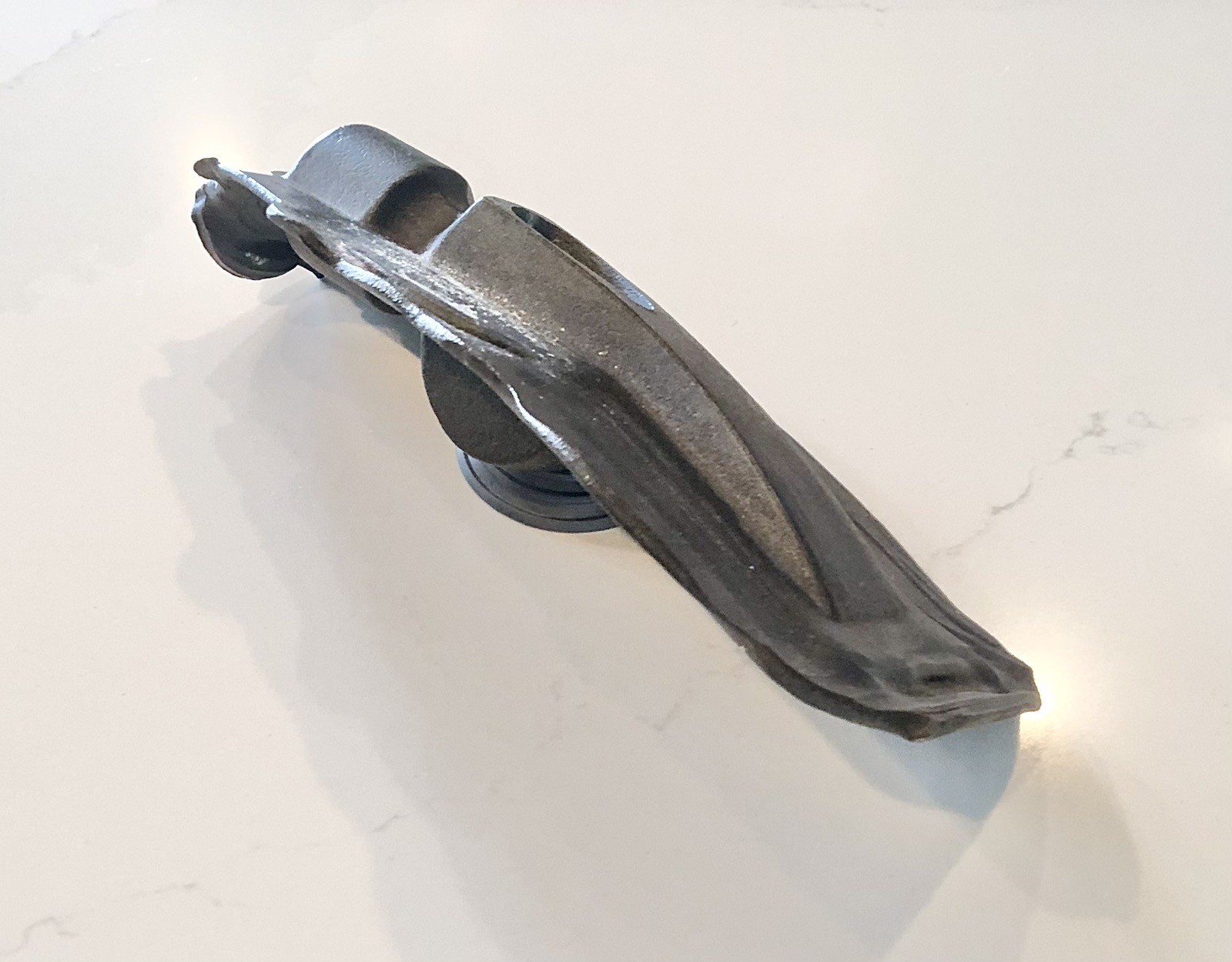 1920s Metal Hammer Forging, Antique Tool Claw Hammer Head, Forged Mold RARE