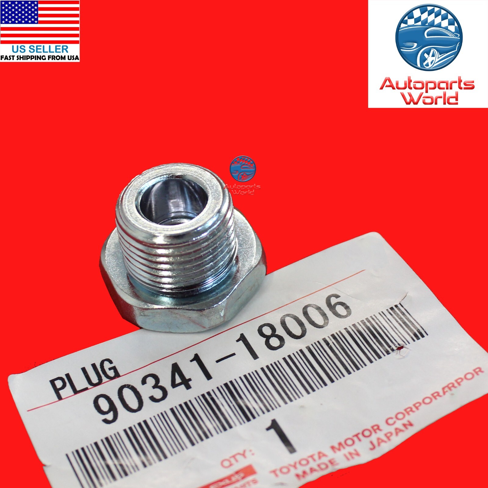 GENUINE TOYOTA 4RUNNER PICKUP TACOMA TUNDRA REAR AXLE FILLER PLUG 90341-18006