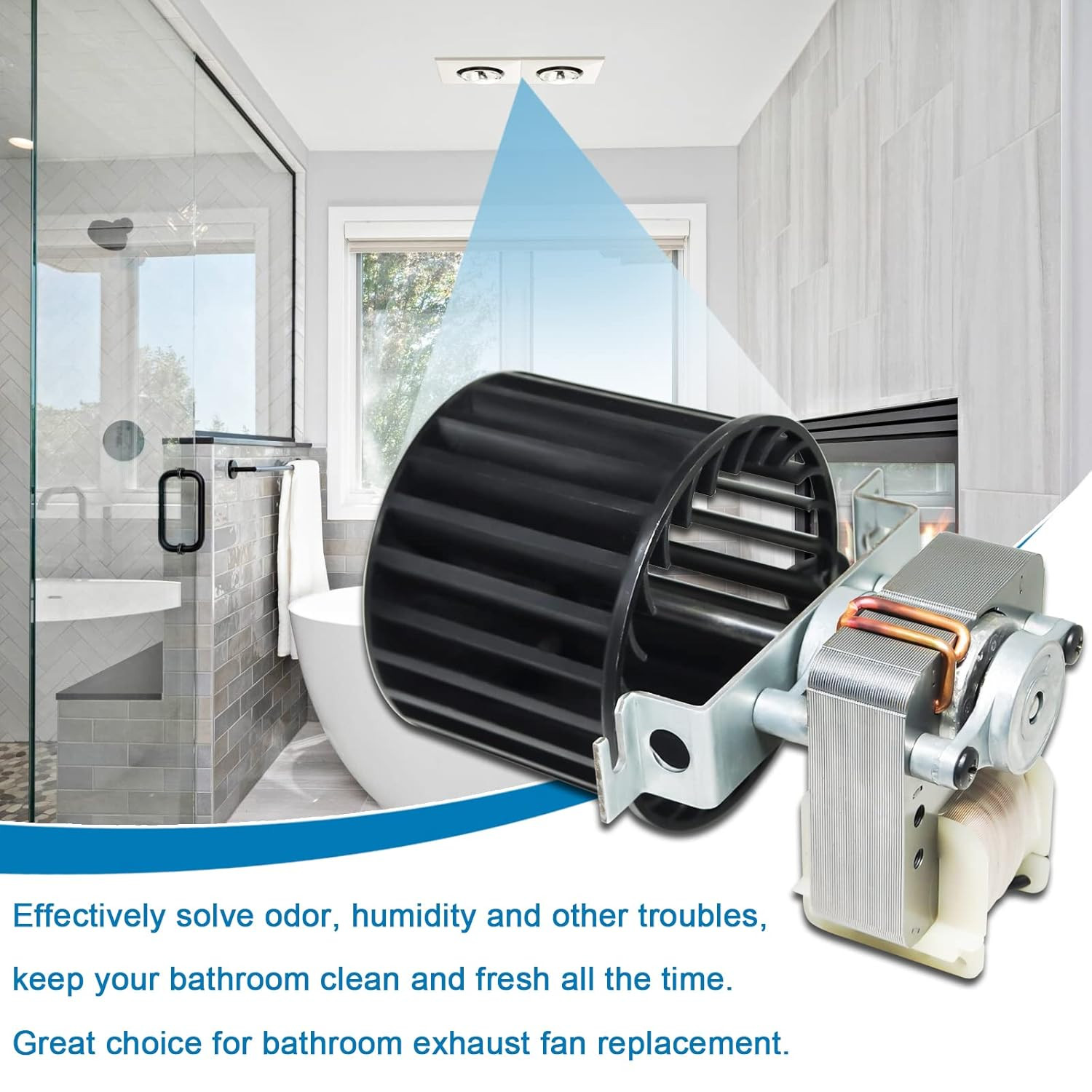 Upgraded Replacement Fan Blower Assembly S97009796 for Broan 162 & 164 Series