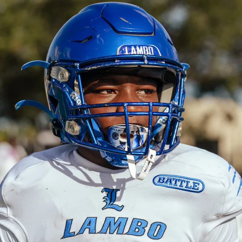 Battle Sports "Blue Strips" Oxygen Football Mouthguard Convertible