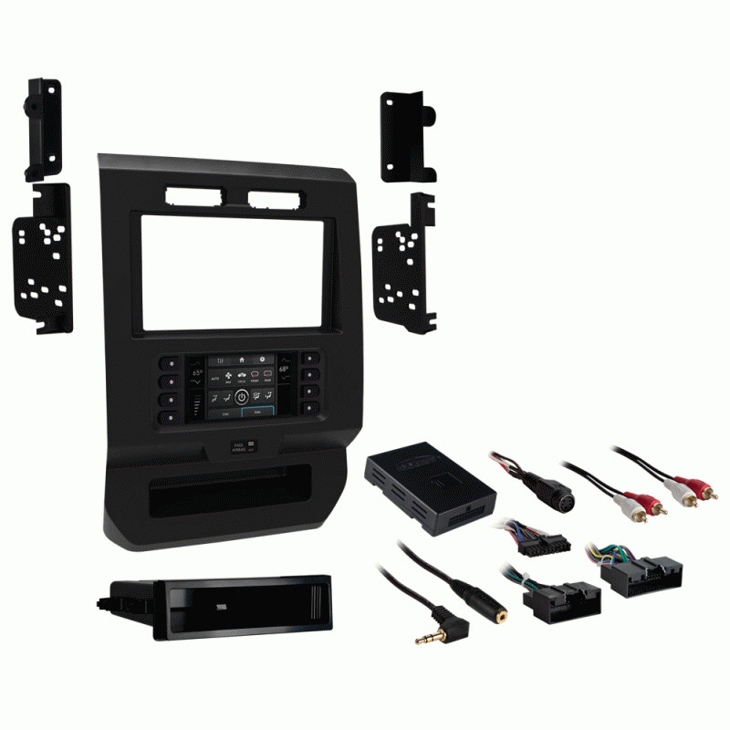 METRA 99-5834CH / S-DIN or D-DIN RADIO DASH KIT FOR 2015-2022 FORD F-150/250/350