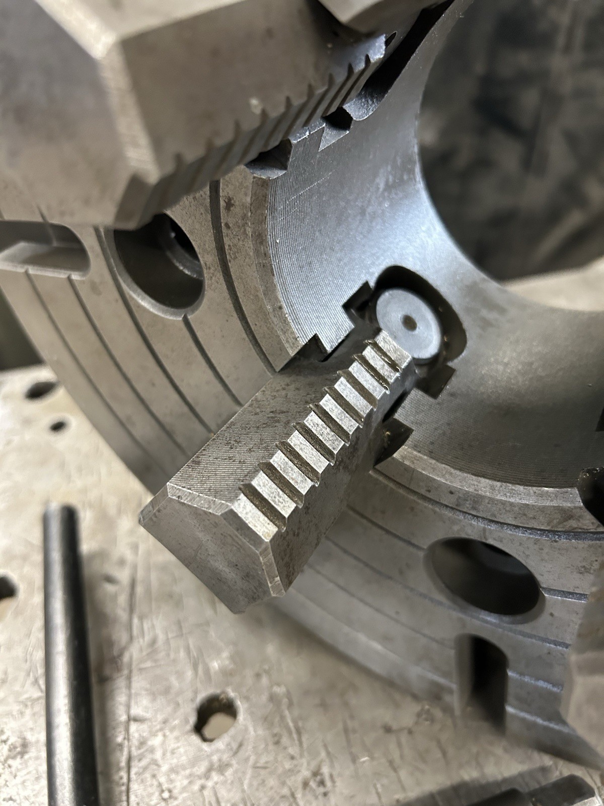 12” 4 Jaw Independent Phase II 2 Lathe Chuck Plain Back