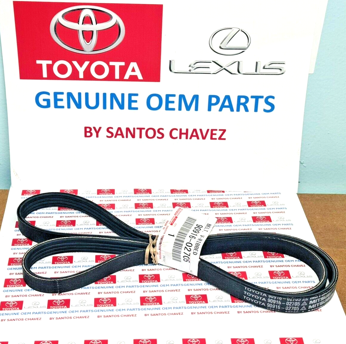 12-18 Toyota Yaris04-06 Scion xA,xB Serpentine Belt GENUINE OEMPART 90916-02705