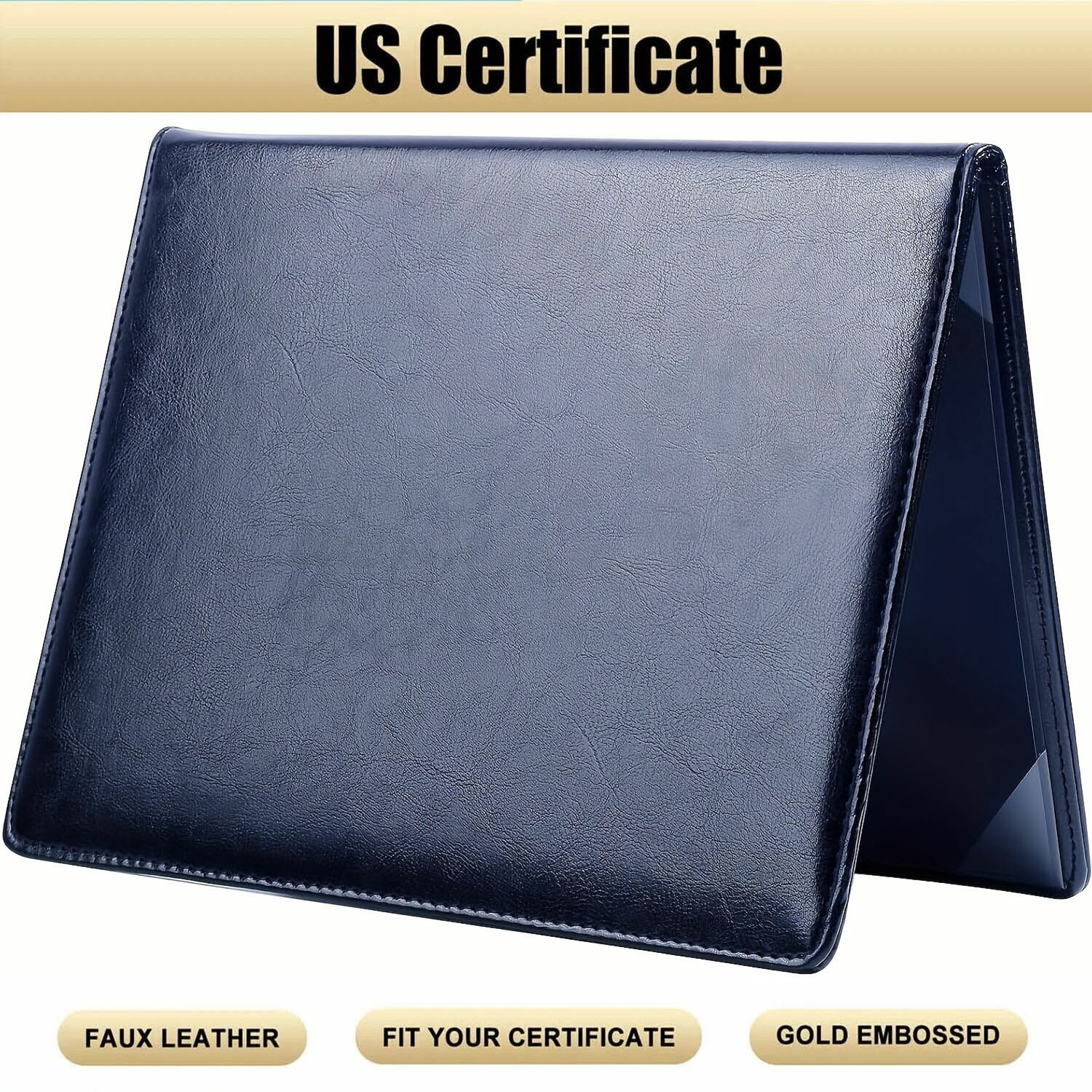 US Naturalization Certificate Holder PU Cover for Citizenship Document