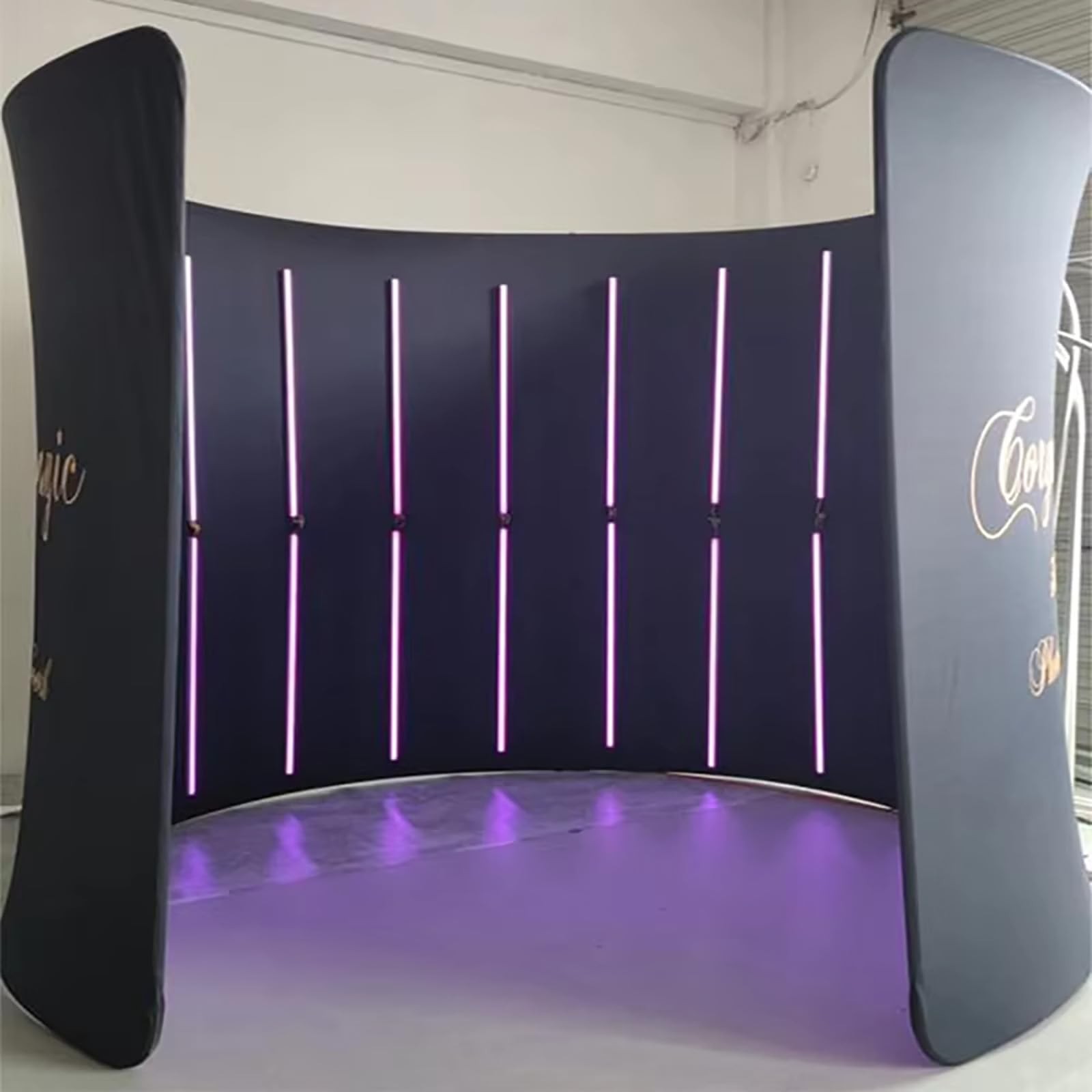 10'W x 8'H 360 Photo Booth Backdrop Frame LED Backdrop Enclosure For Studio
