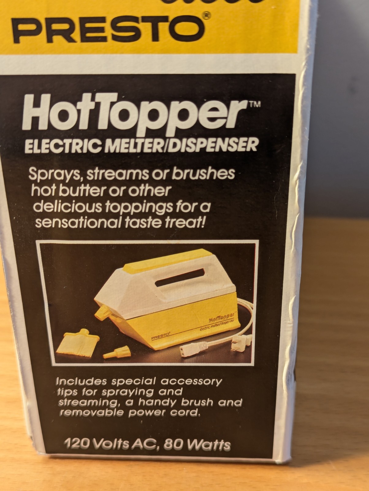 Vintage Presto Hot Topper Automatic Electric Melter Dispenser #03000 NOS