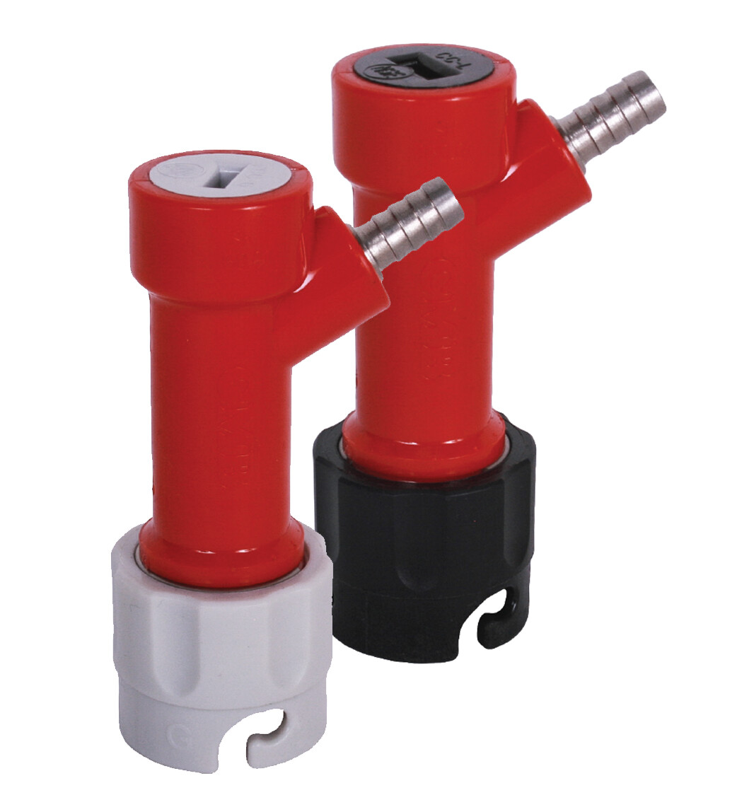 Disconnect Set (2) IN (gas), and OUT (Liquid), Pin Lock, Barbed