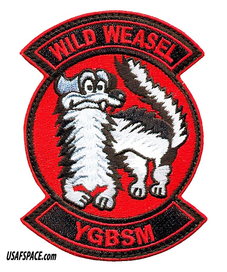 USAF 77th FIGHTER SQ -77 FS-F-16-WILD WEASEL-Shaw AFB, SC- ORIGINAL VEL PATCH