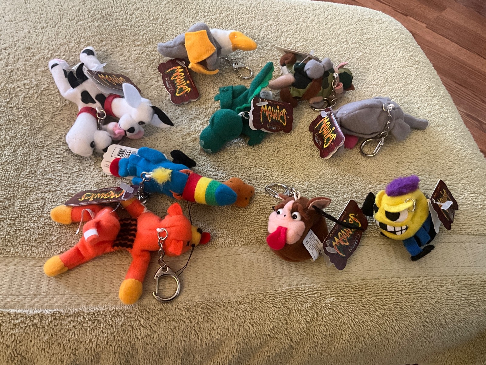 Teeny Weenie Meanies Series 1 Beanies Keychains 9 with Tags