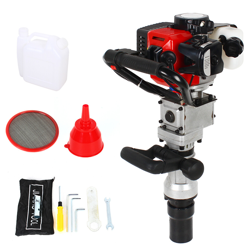 T Post Driver 2 Stroke Motor Push Pile Gas-Powered Fence Jack Hammer 52CC/32.7CC