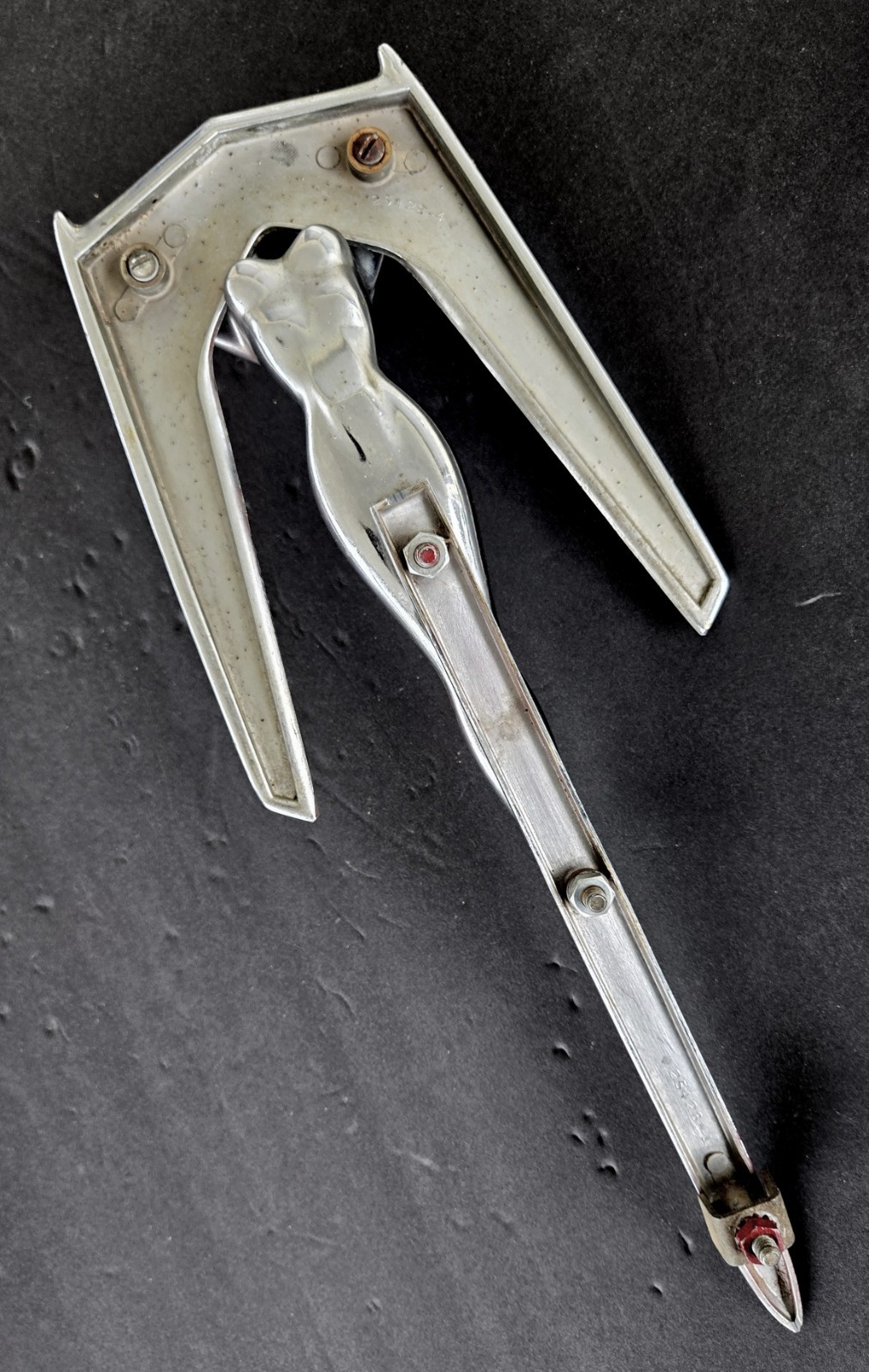 ORIGINAL VINTAGE 1953 54 NASH HOOD ORNAMENT GEORGE PETTY NUDE PIN-UP SIGNED ART