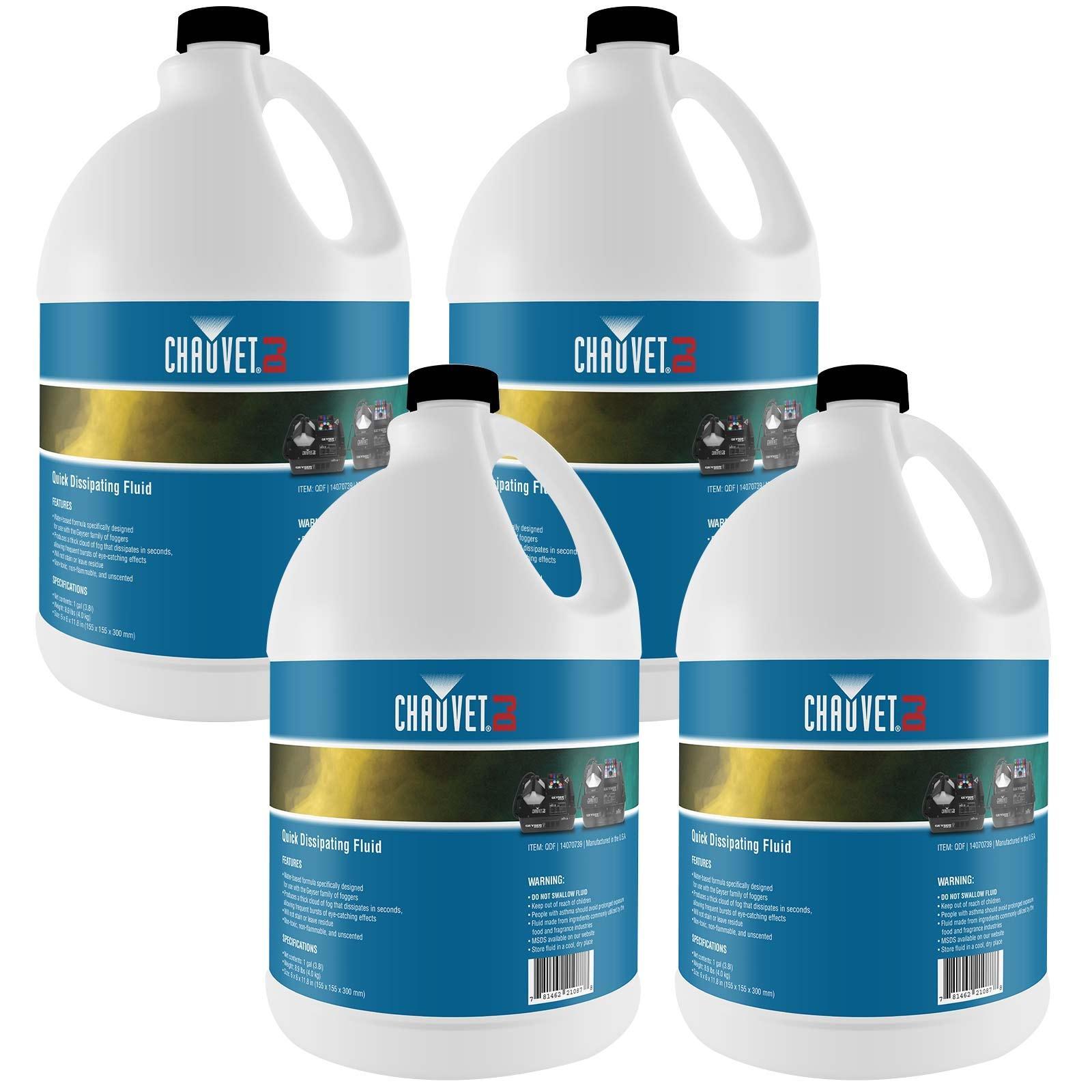 Chauvet DJ QDF Quick Dissipating Fog/Smoke Juice/Fluid 4 Gal