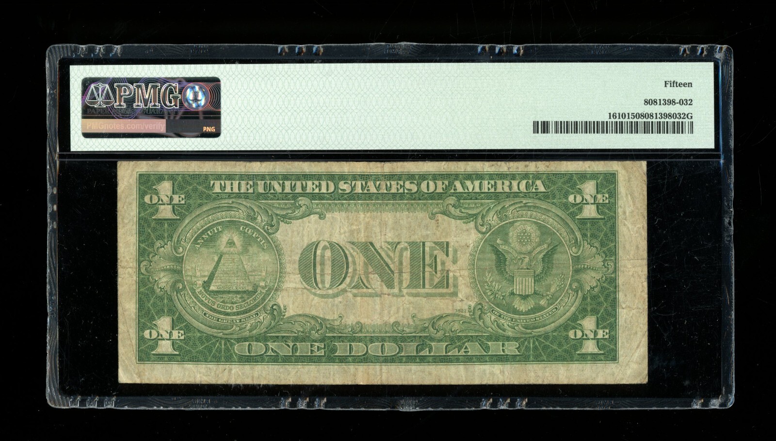 DBR 1935-A $1 Silver Experimental (S) Fr. 1610 PMG 15 Serial S74771795C