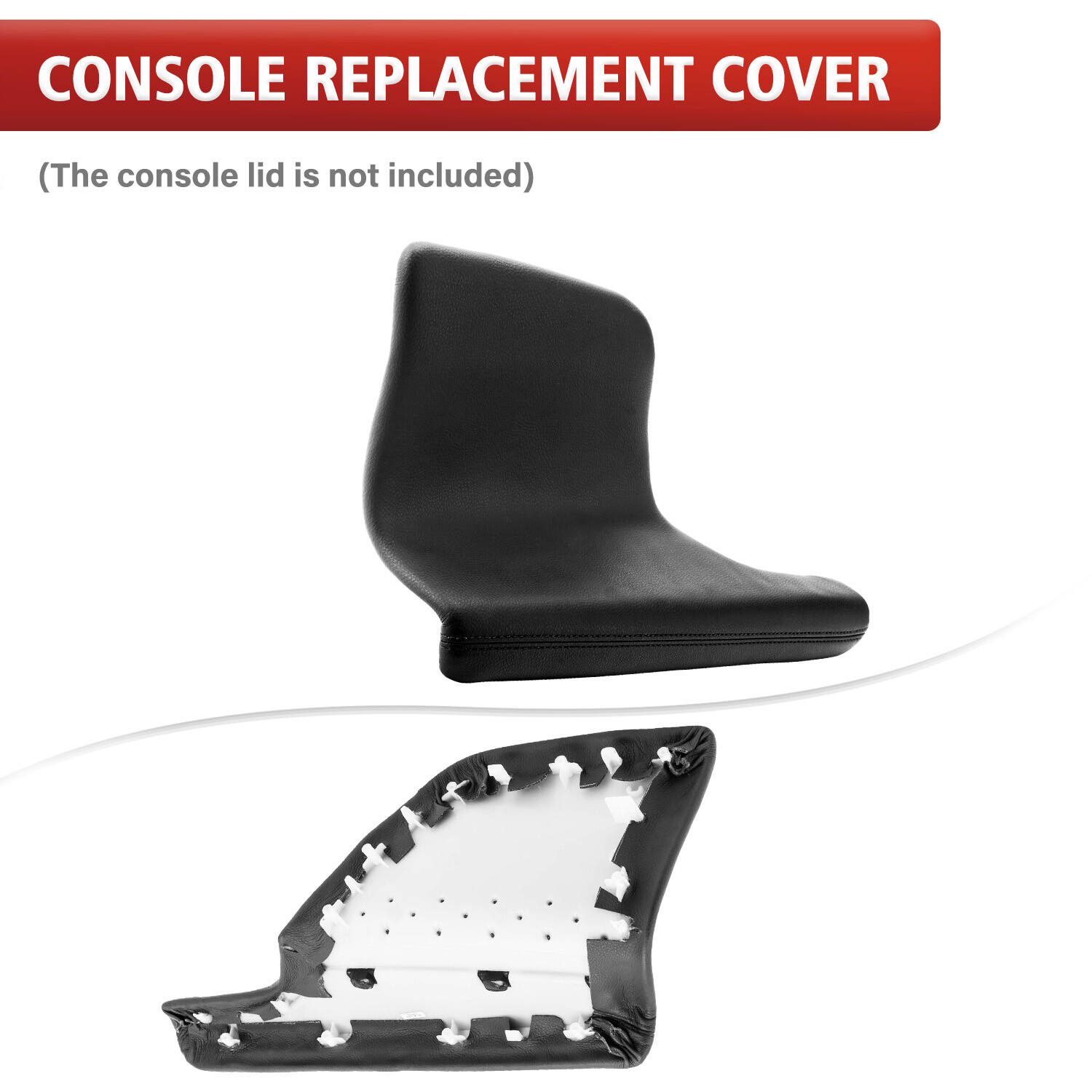 Pair Fits 2011-2016 2017 Honda Odyssey Door Panel Armrest Vinyl Cover Trim Black