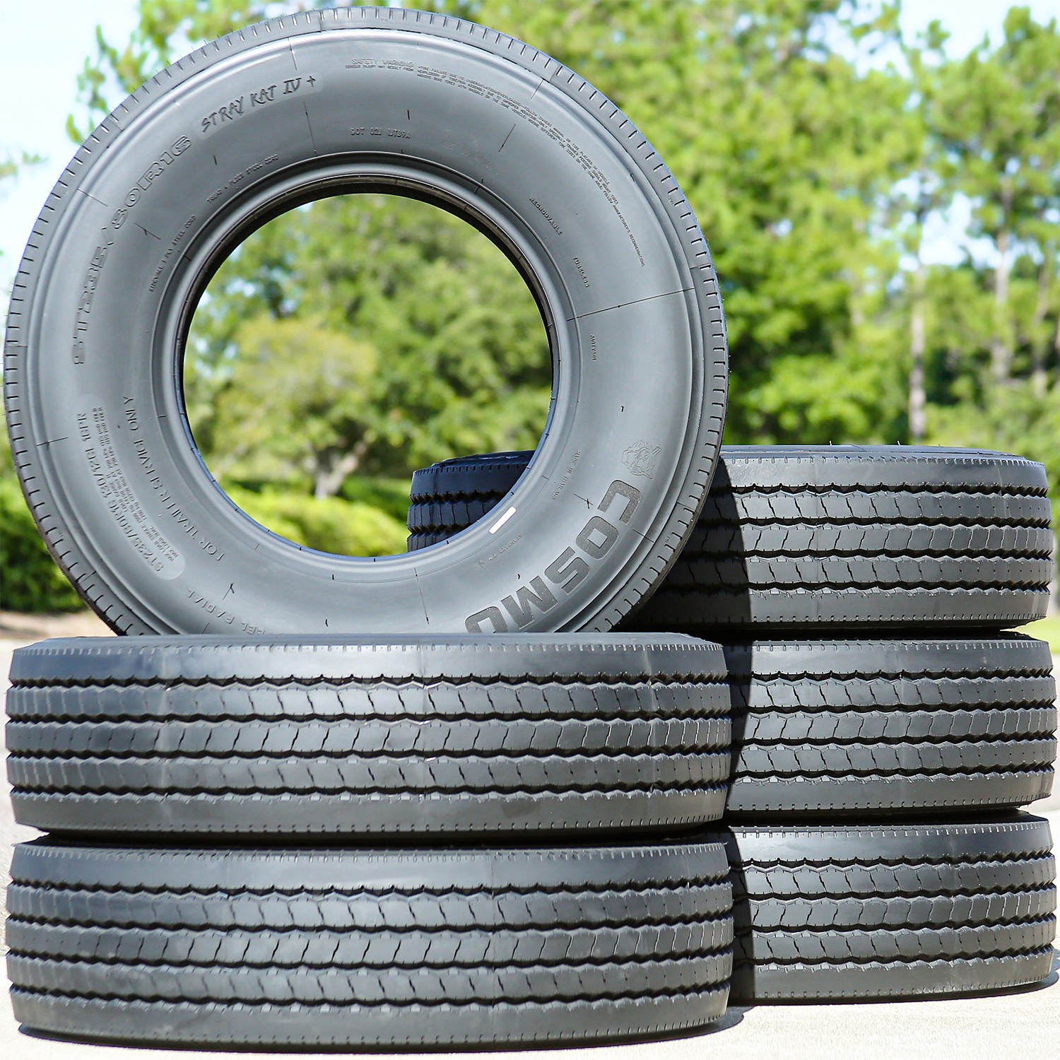 2 Tires Cosmo Stray Kat IV+ All Steel ST 235/80R16 Load H 16 Ply Trailer