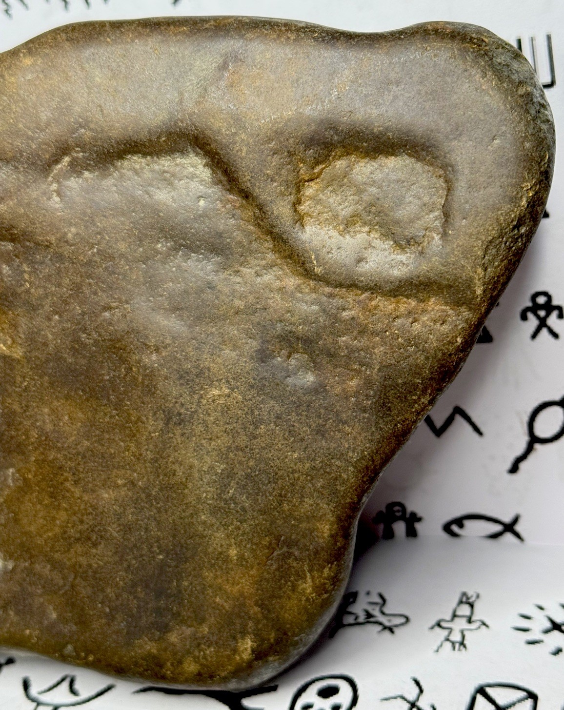 Native American Indian Authentic Artifact Stone Carved Effigy, 3 lb 14 oz • VA