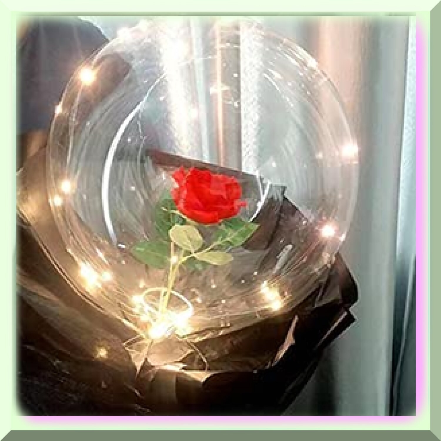 10 Warm White LED Balloons for Wedding Decor