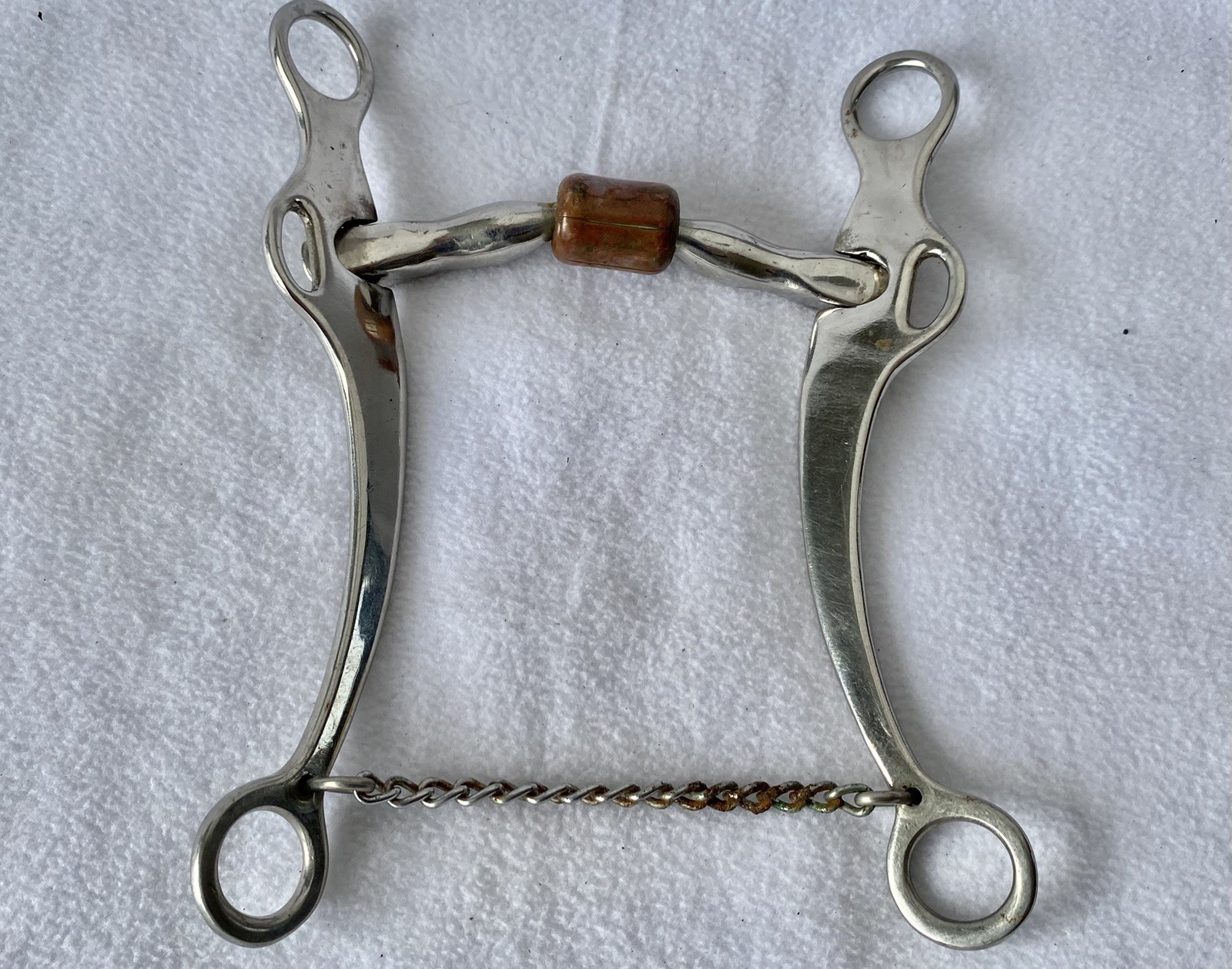 Terrific ENGRAVED Vintage Billy Allen Reining Ranch Bit~5" Mouth~LIGHTLY USED