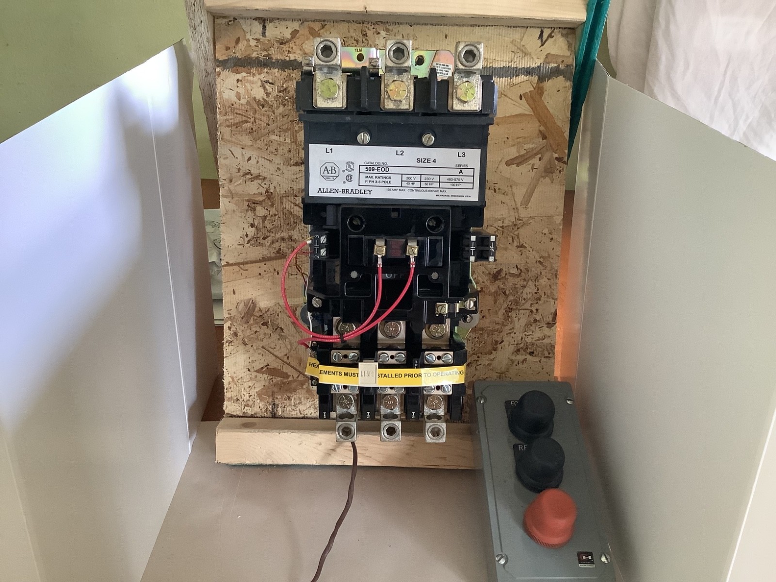 Allen-Bradley 509-EOD NEMA Size 4 Starter 120v NEW Open Box, Ships Same Day!