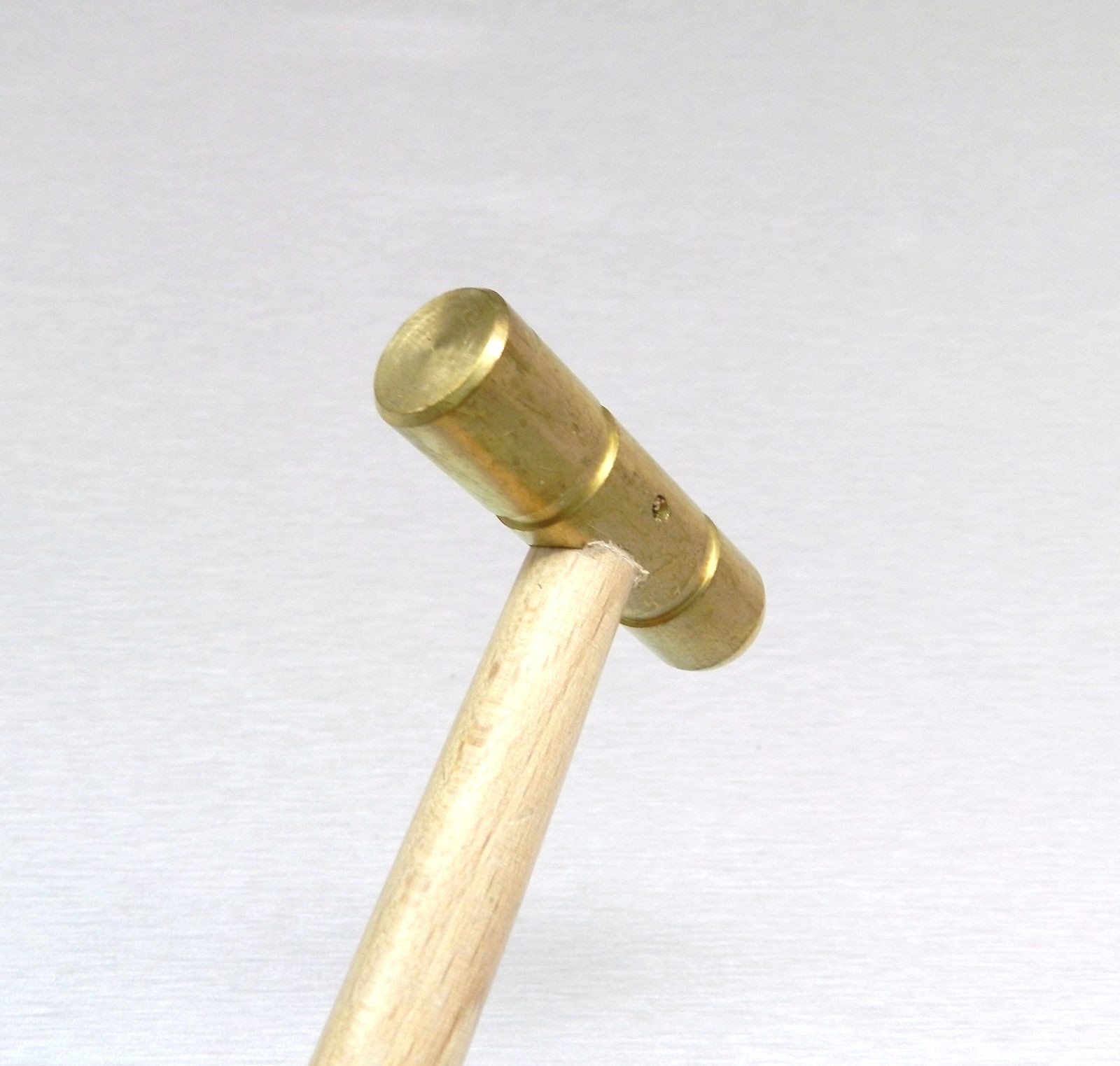 Brass Hammer Small Flat Face & Domed Head 2oz Solid Brass Jewelry Work Hammer