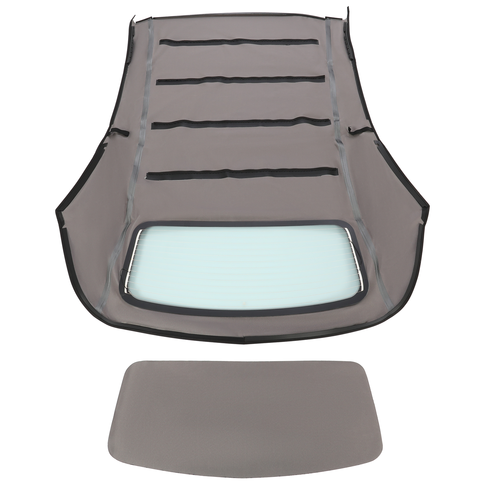 Fits Audi A4 03-09 Black Convertible Top W/ Heated Glass Window Sailcloth Vinyl