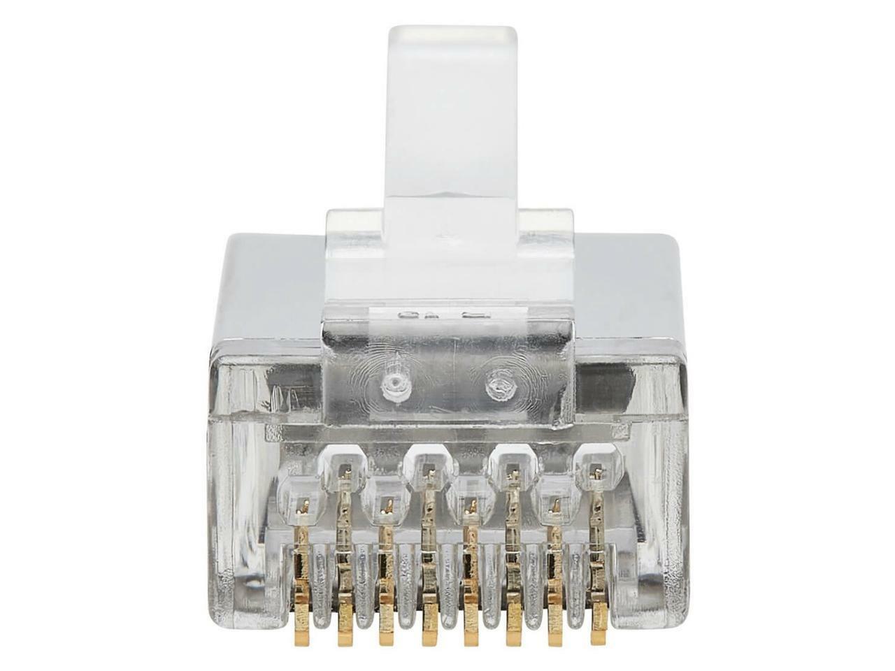 RJ45 Network Cable Modular Plug CAT5e CAT6 FTP Connector End Pass Through EZ Lot