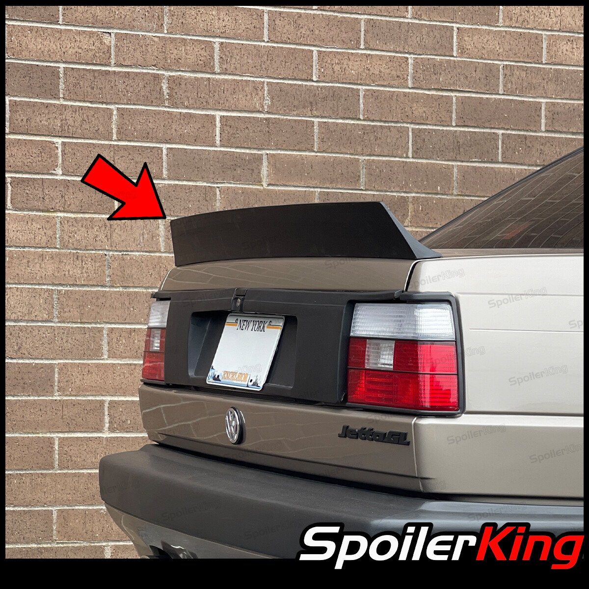 SpoilerKing 495B Universal 30"- 55" Custom Rear Polyurethane Trunk Spoiler Wing