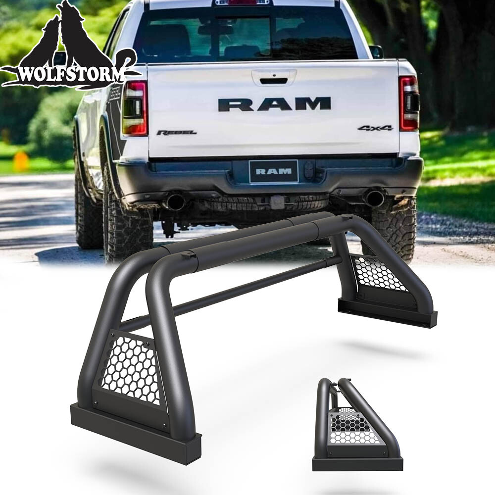 For 11-24 Dodge Ram 1500/2500 Universal Roll Sport Bar Chase Rack Bed Bar Pickup