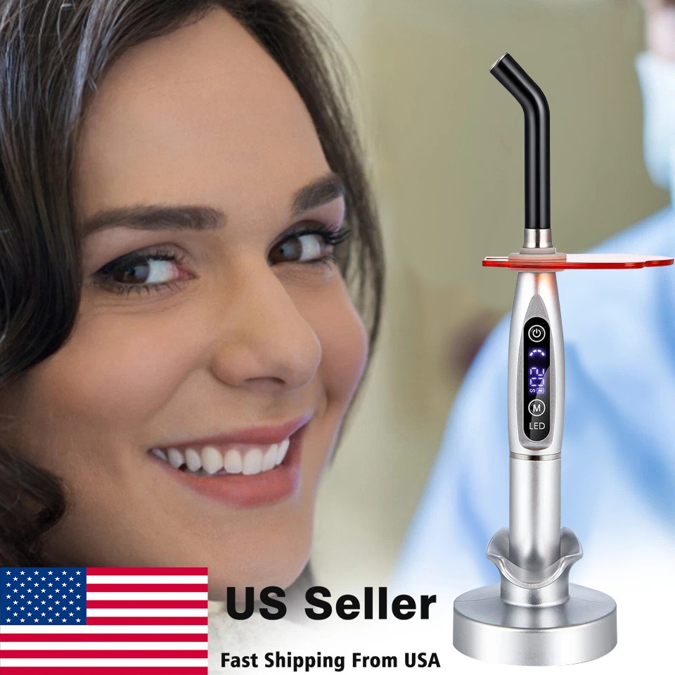 Dental LED Cure Curing Light Lamp 2000mw 5W Tool Resin Cure Wireless Cordless st