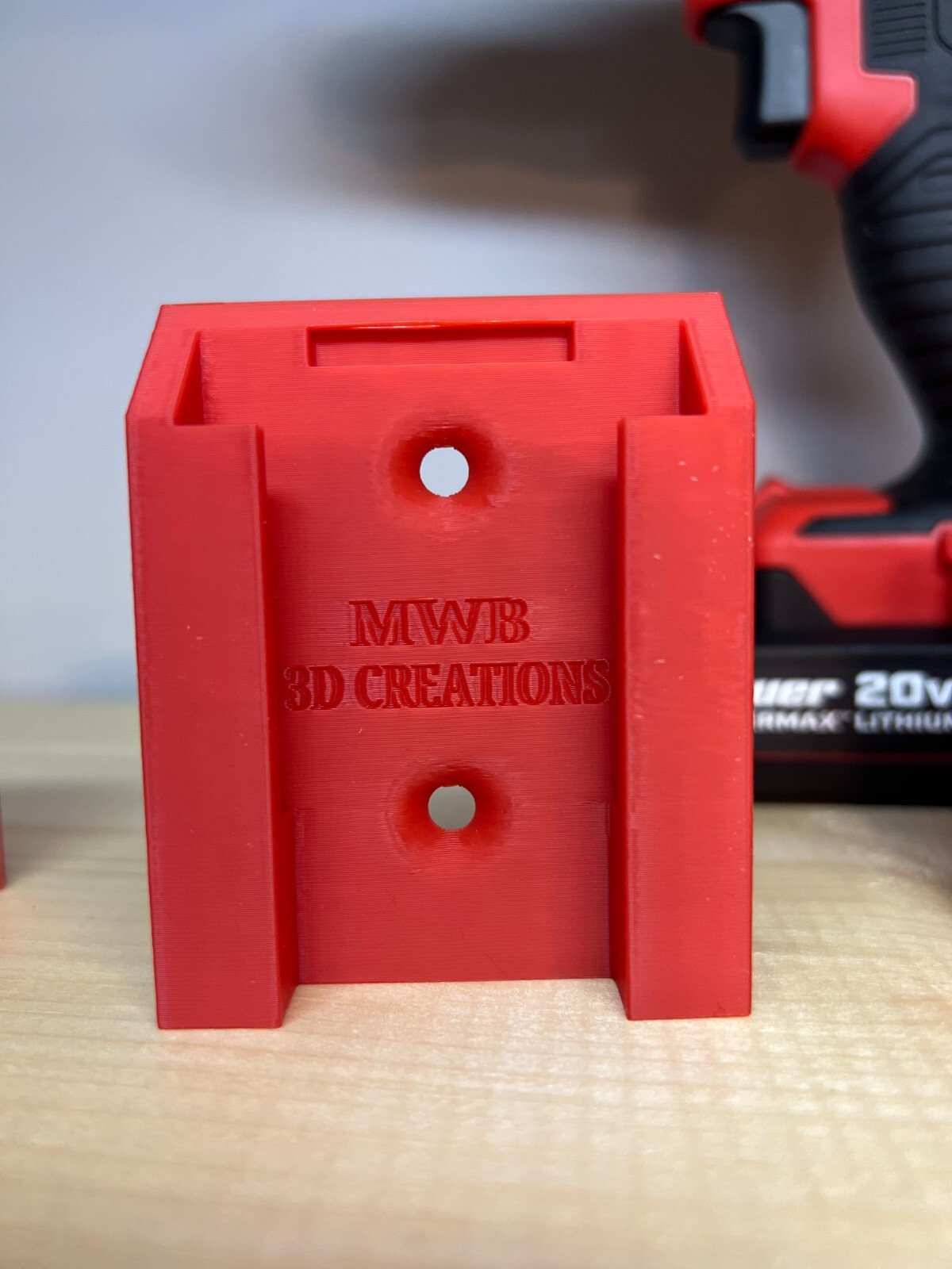 Bauer 20v COMBO Pack Battery and Tool Mount/Hangers/Holders