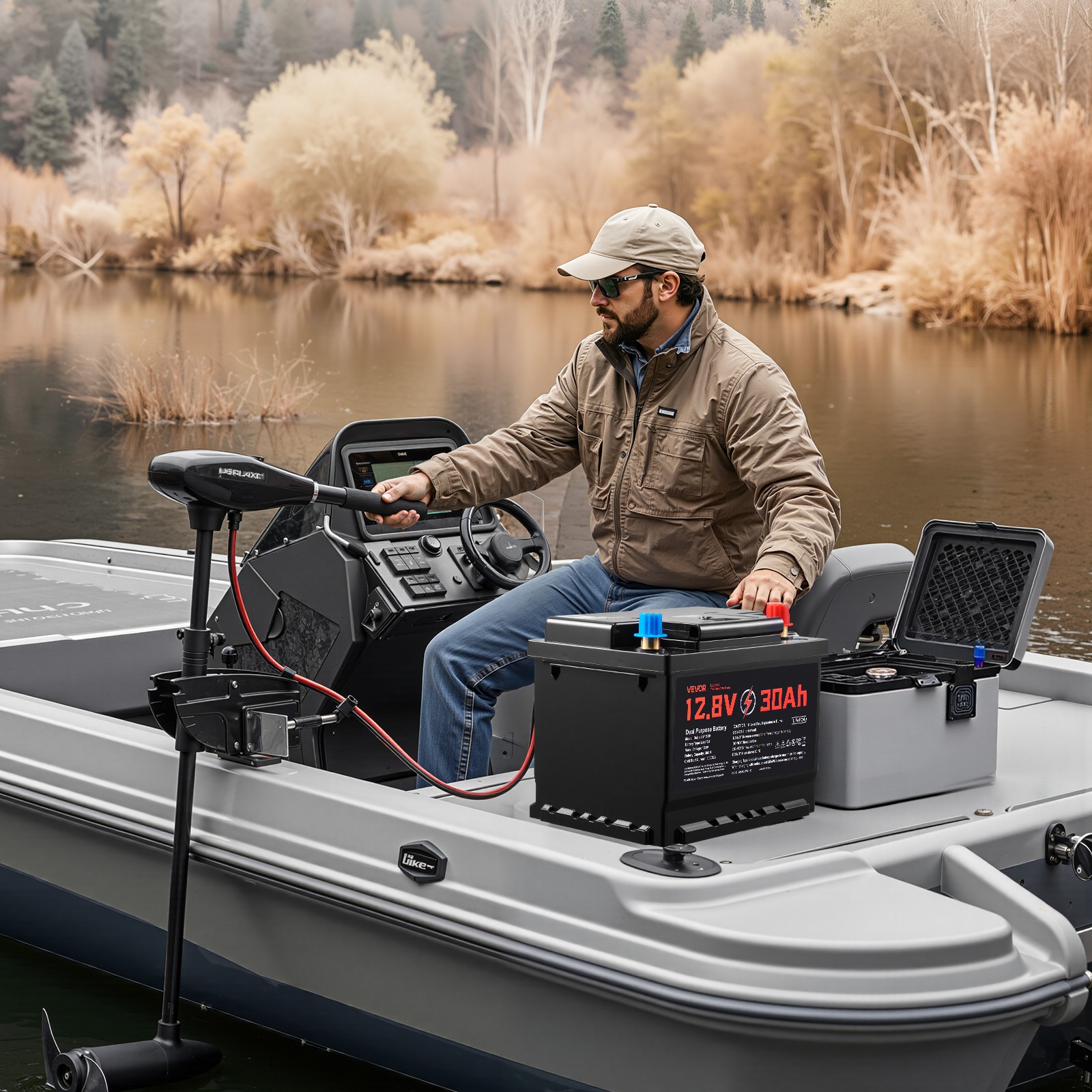 VEVOR 12V 30Ah Dual Purpose LiFePO4 Lithium Battery 600 CCA Starter Deep Cycle
