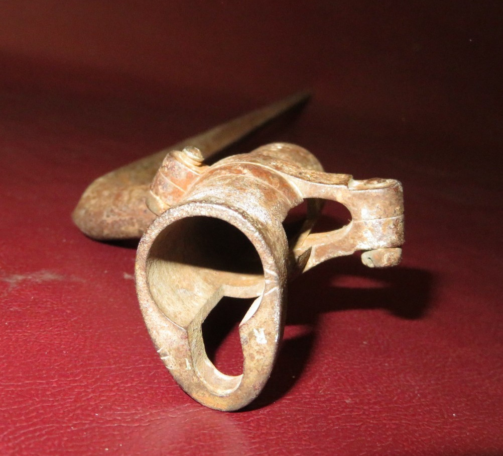 Antique US Civil War Era Cast Iron Socket Bayonet for Rifle