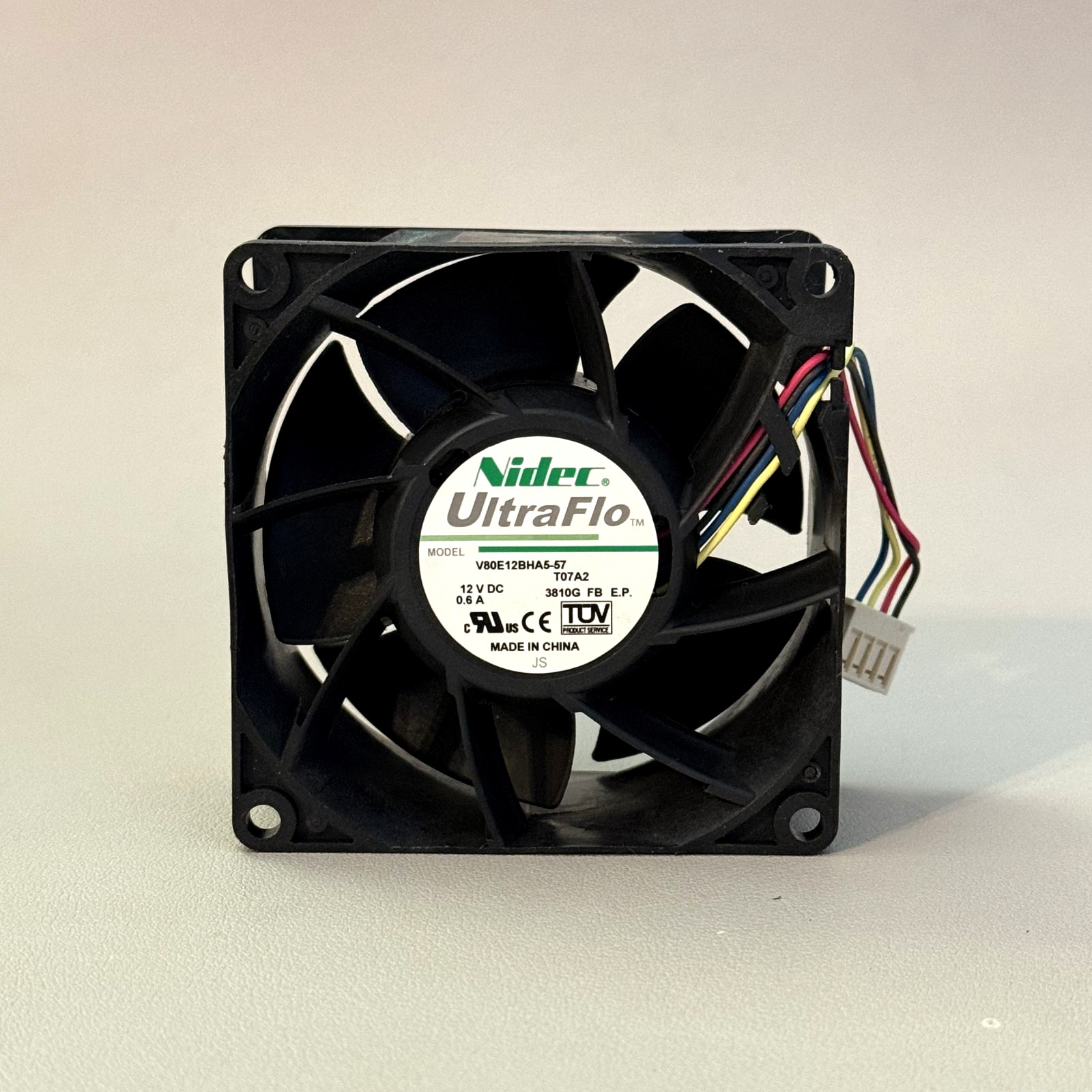 SUPERMICRO 12V PWM 80mm HotSwappable Fan NIDEC UltraFlo V80E12BHA5-57 FAN-0126L4