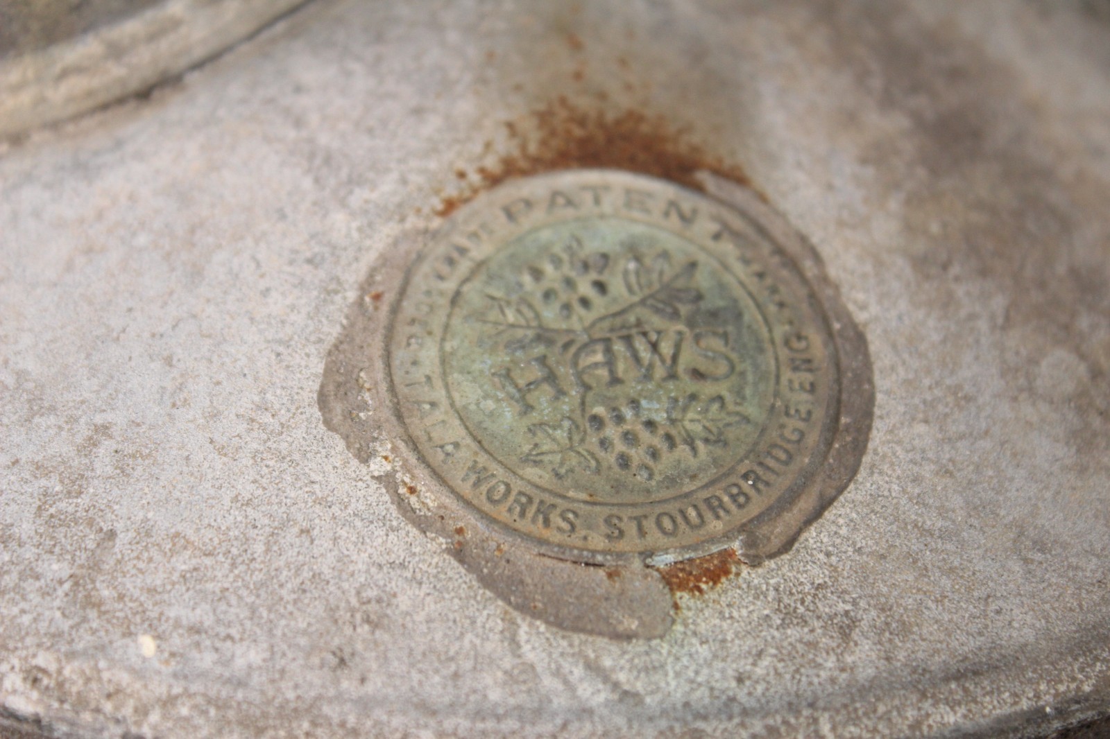 Large Vintage Haws No2 4QT Long Reach Spout Galvanised Steel Garden Watering Can