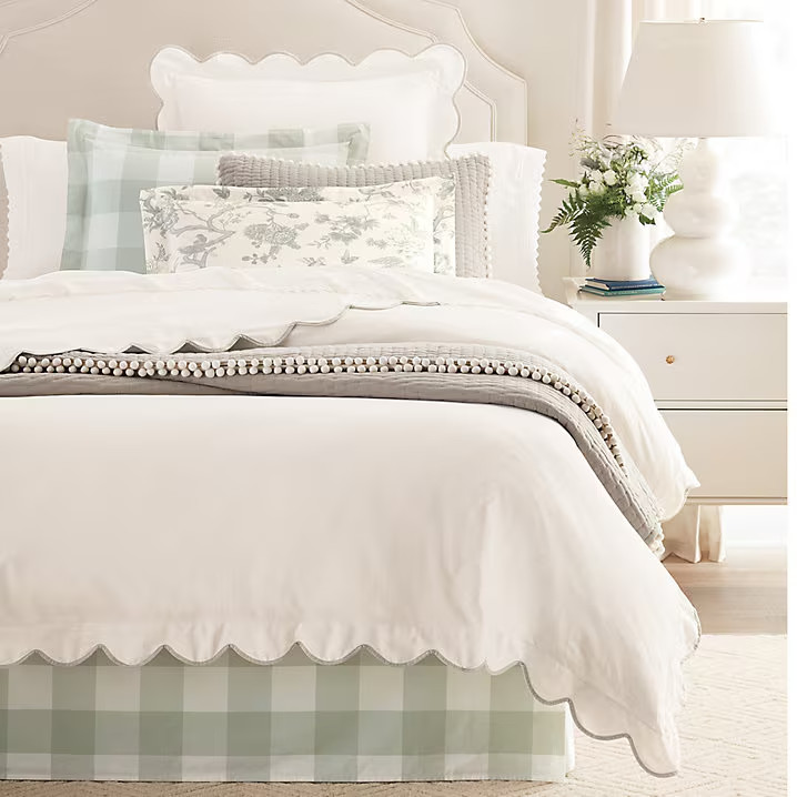 Ballard Designs Gwyneth Buffalo Check Bedskirt - No Import Fees