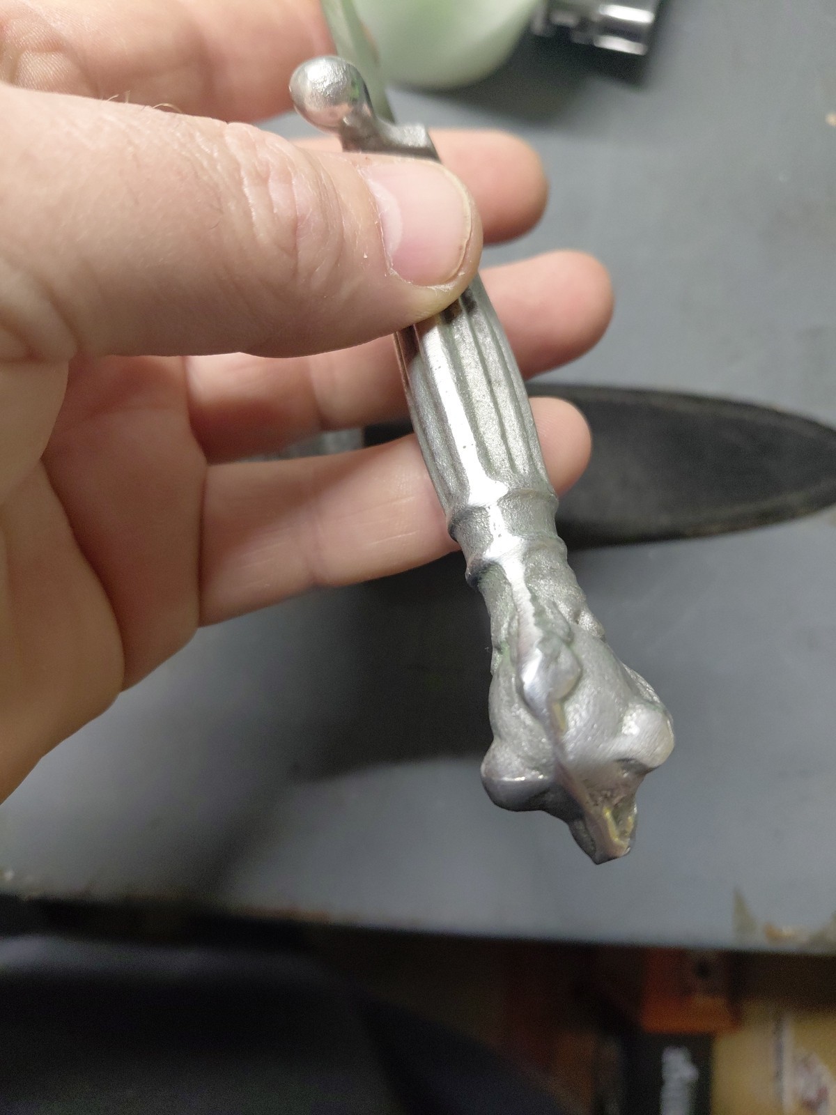 Vintage  Korium Dagger Knife Claw & Ball handle with sheath German Japan