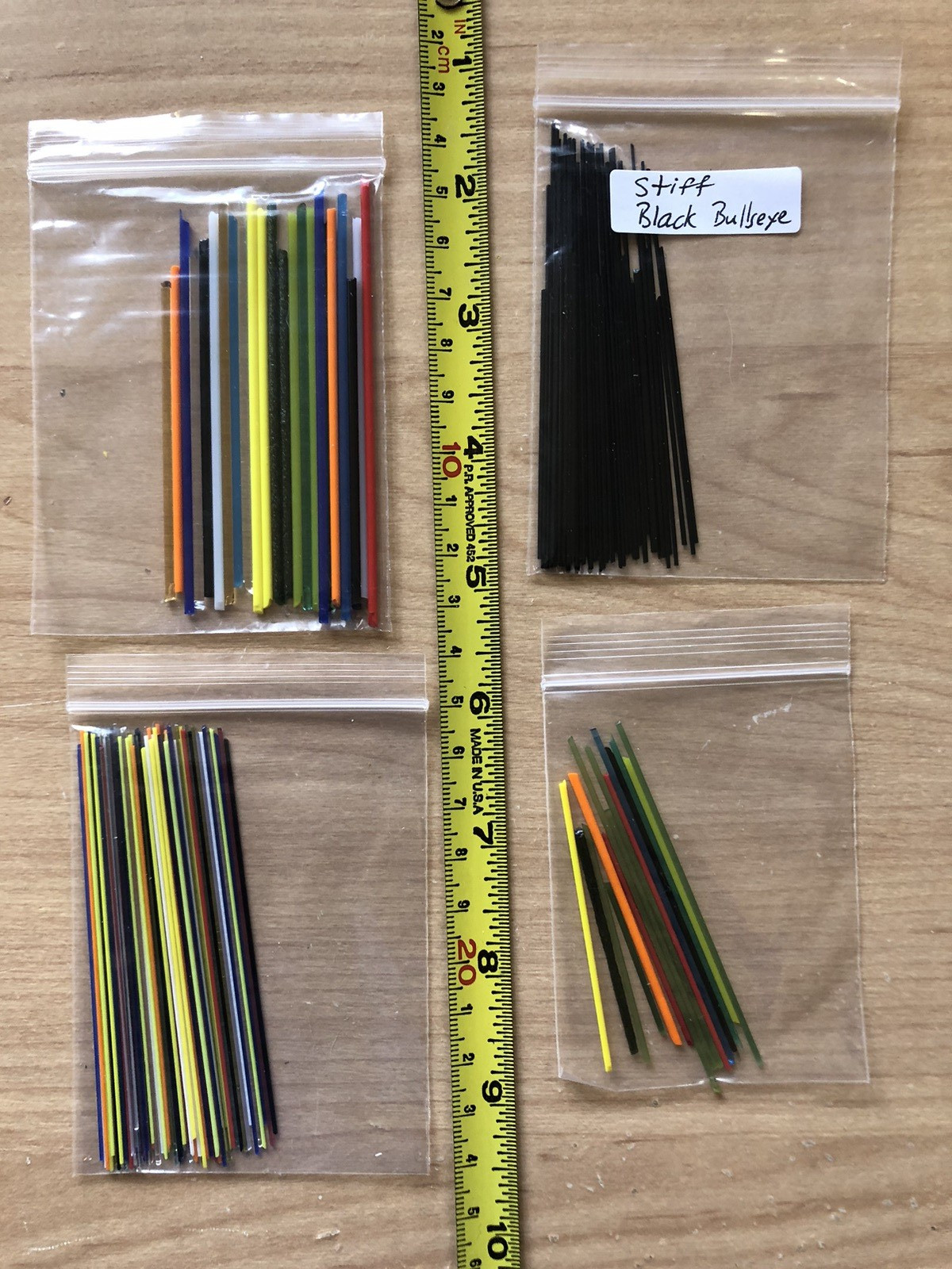 Bullseye COE90 Scrap Stringer-Confetti-Frit&More: Fusing Starter Mega Pack:Used