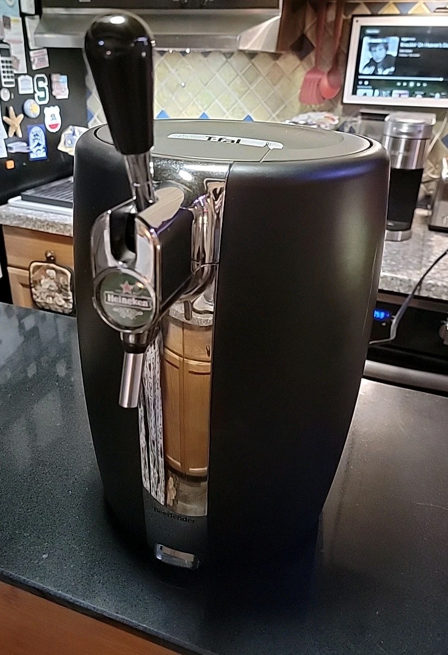 T-fal beertender VP21 keg beer dispenser tap Heineken Tested Working Fast Ship!!